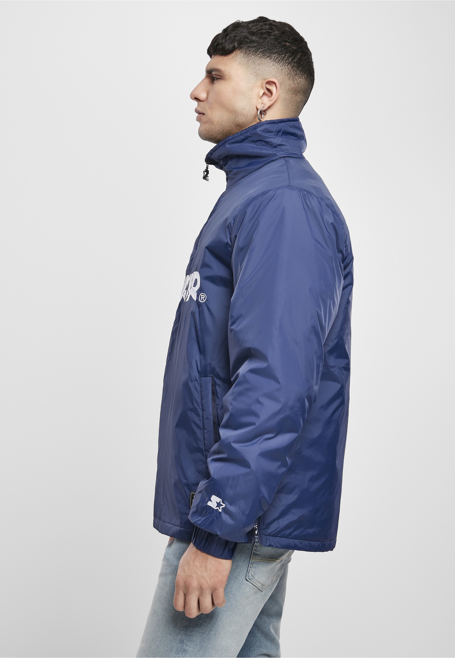 Starter Black Label Langmantel »Starter Black Label Herren Starter Logo Half Zip Jacket«