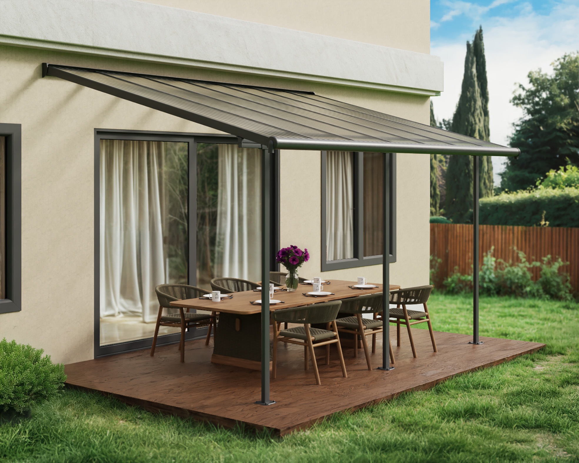 Palram - Canopia Terrassendach "Sierra Alu Terrassenüberdachung", einfache günstig online kaufen