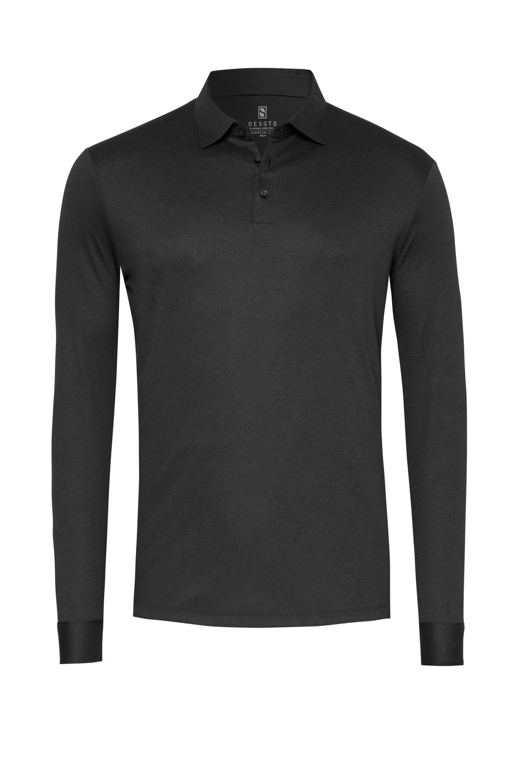 DESOTO Langarm-Poloshirt »Essential Polo Kent 1/1«, Mit Rundhalsausschnitt