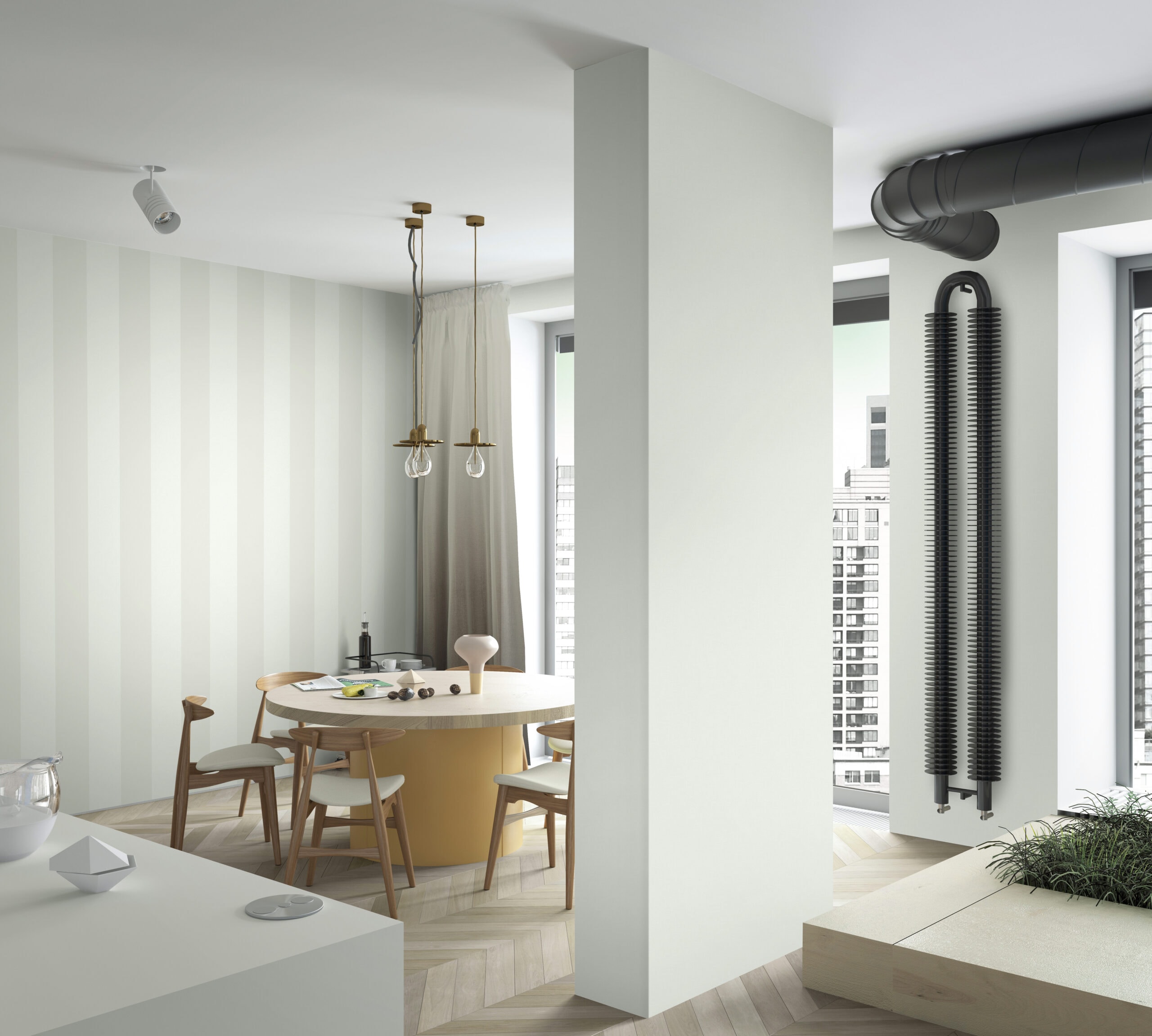 Marburg Vliestapete "Stripe Showcase" Streifen moderne Tapete für Wohnzimmer Schlafzimmer Küche