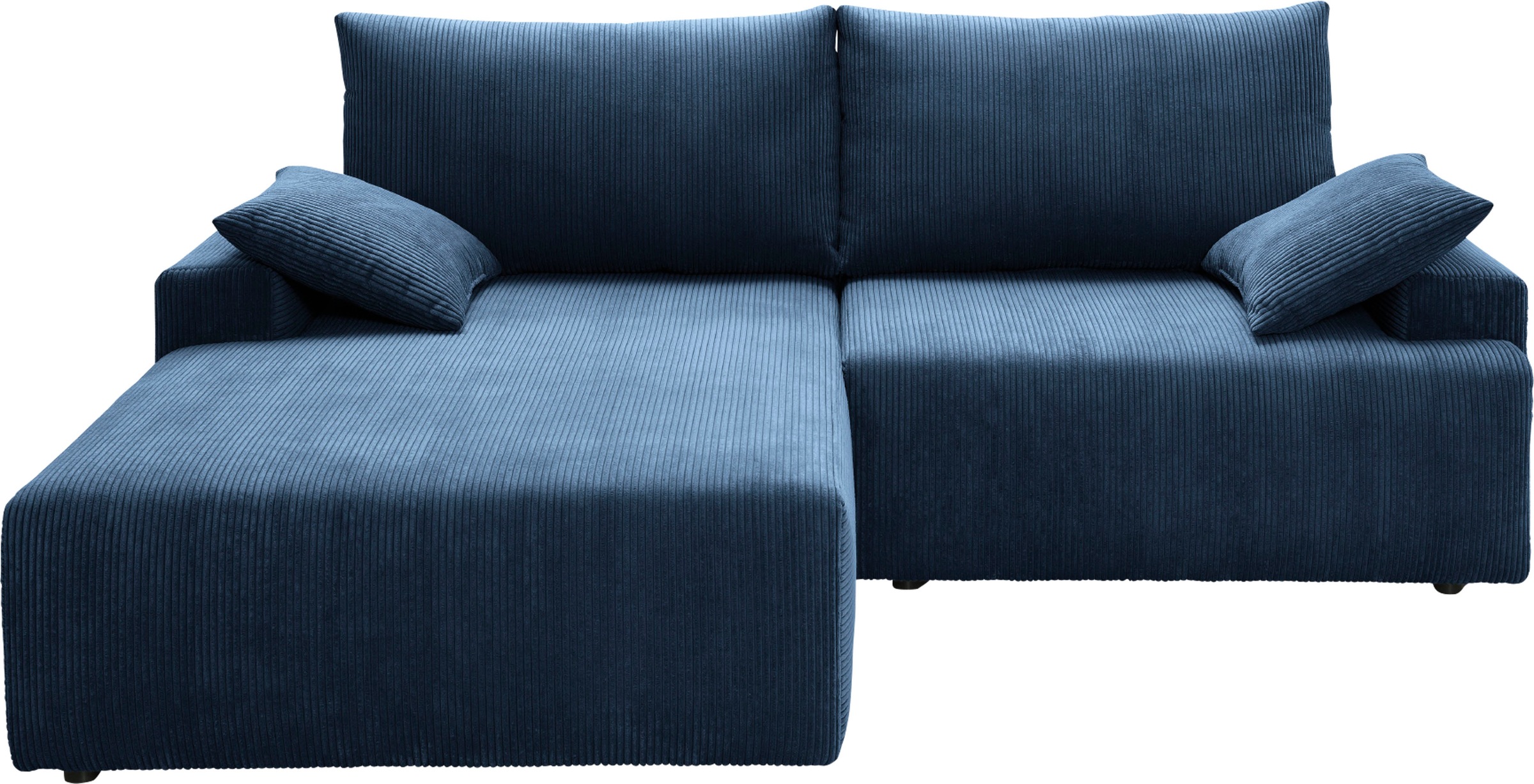 exxpo - sofa fashion Ecksofa »Orinoko, aktuelles Design und hoher Sitzkomfort, L-Form«, inkl. Bettfunktion und Bettkasten, schöne Farben im angesagten Cord