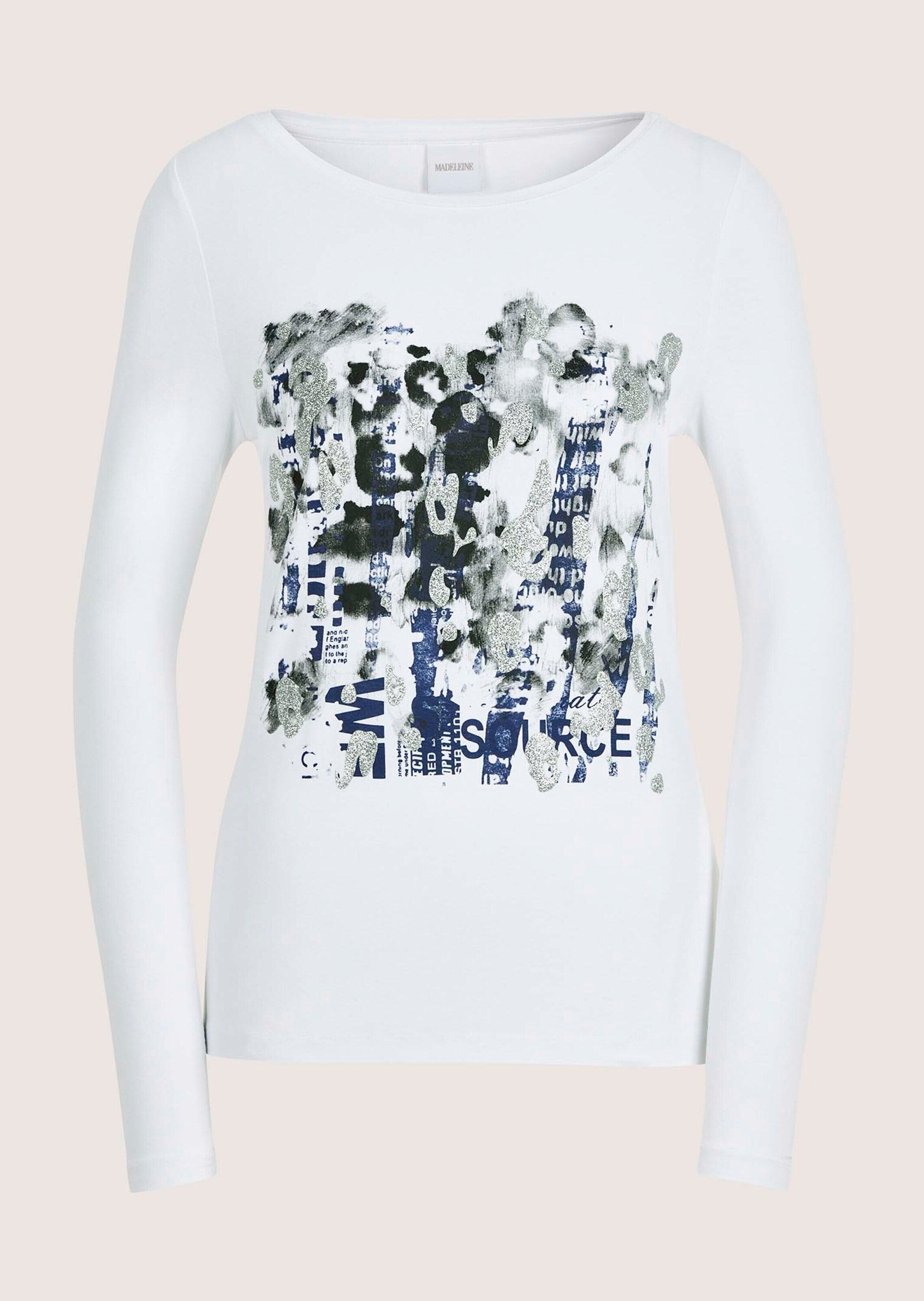 MADELEINE Langarmshirt "Blusenshirt Glamouröses Oberteil mit Straßakzenten" günstig online kaufen