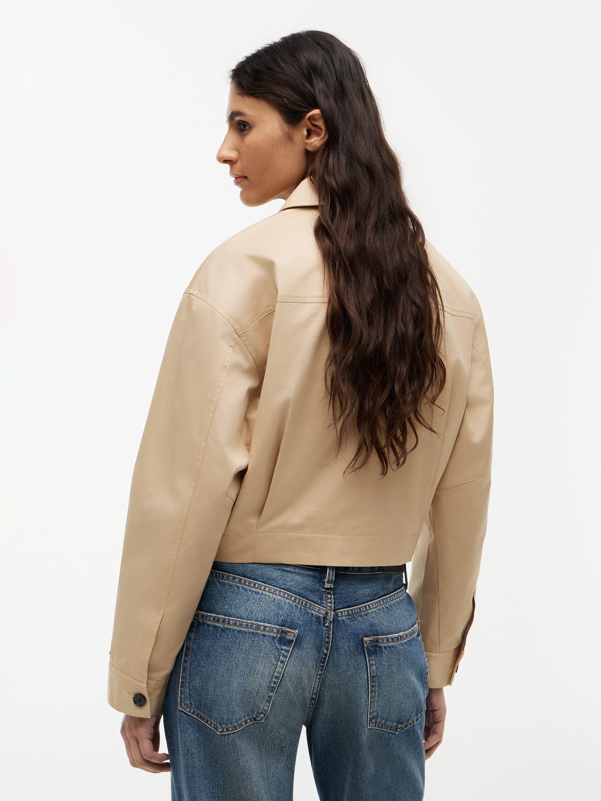 Tommy Hilfiger Kurzjacke »CHINO DRESSING SHORT JACKET« ohne Kapuze Baumwollmischung