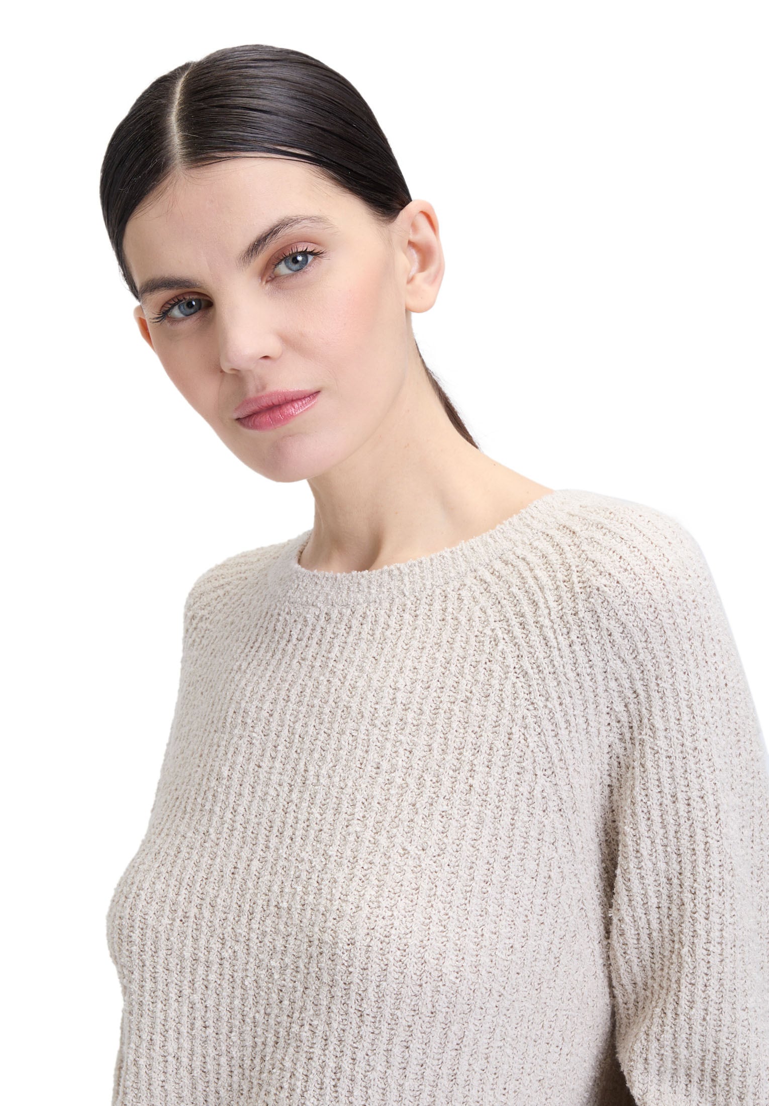 Cartoon Strickpullover »Cartoon Strickpullover mit Rundhalsausschnitt«, (1 tlg.), Struktur