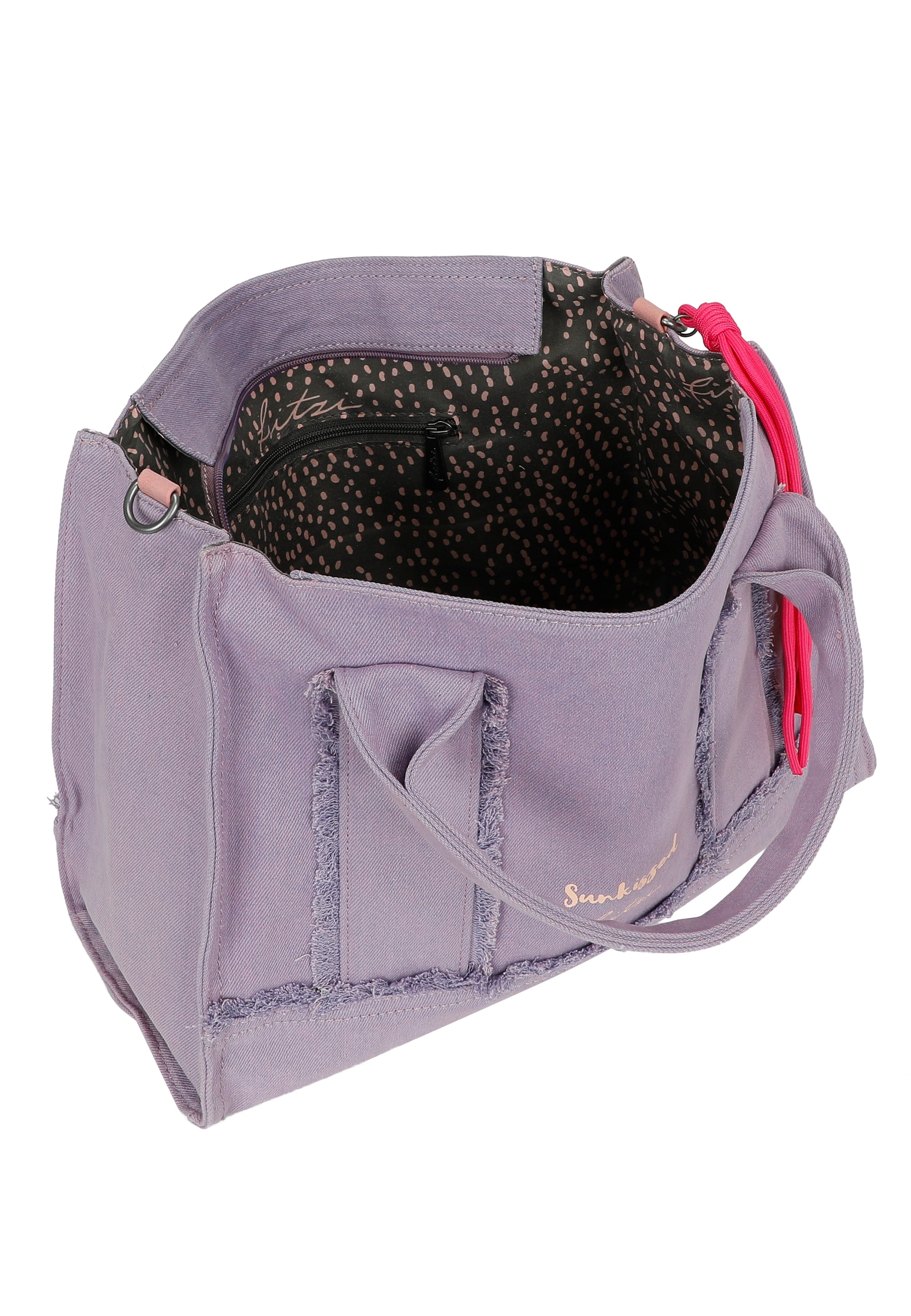 Fritzi aus Preußen Henkeltasche »Tote Bag Limited Washed Denim«, mit Fransen