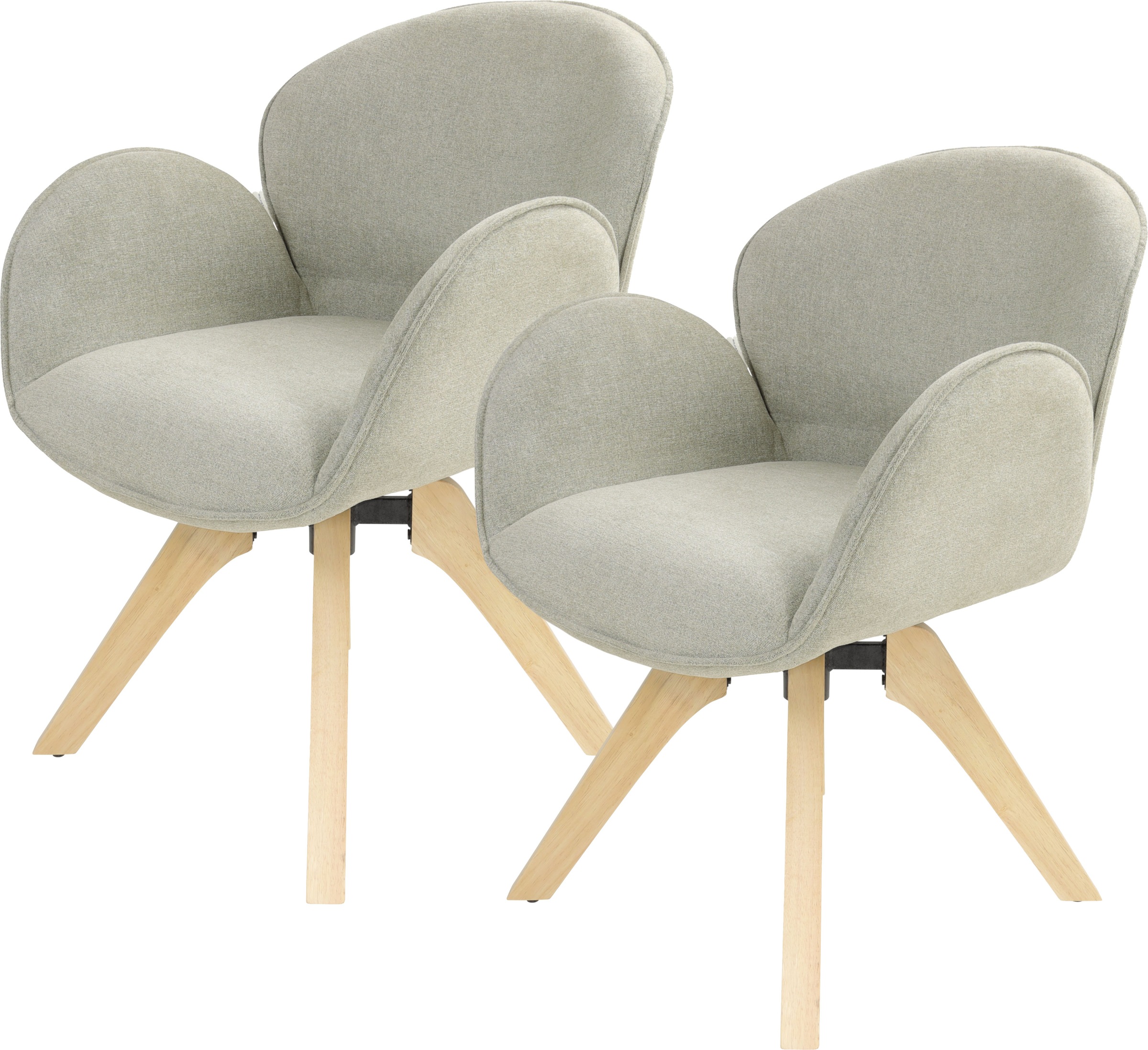 TOM TAILOR HOME Armlehnstuhl "WINGS ARMCHAIR", (Set), 2 St., Chenille, mit günstig online kaufen