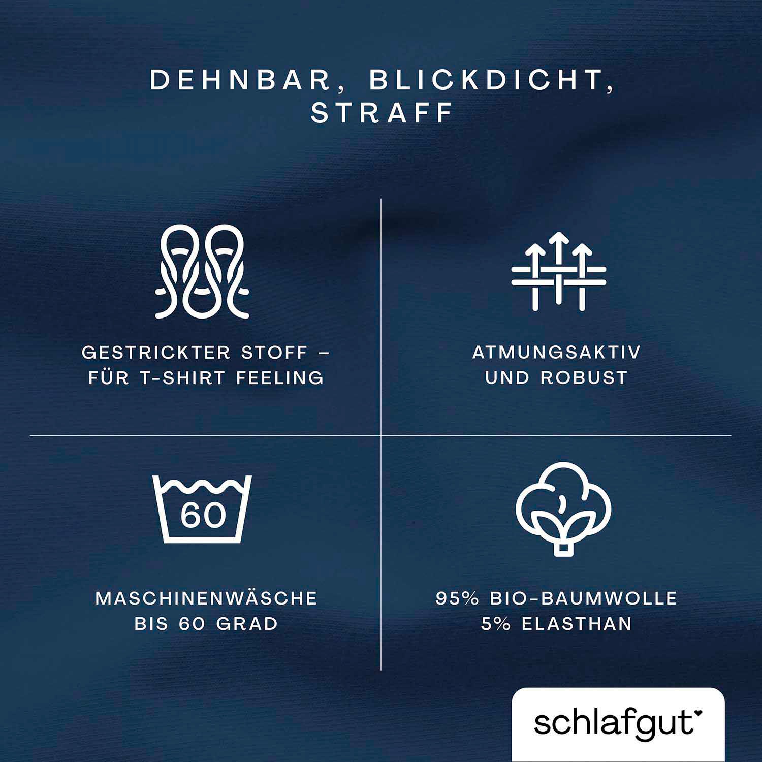 Thumbnail - Schlafgut Spannbettlaken "PURE BOXSPRING in Gr. 90x200, 140x200 oder 180x200, für Boxspringbett" aus Bio-Baumwolle, für ...