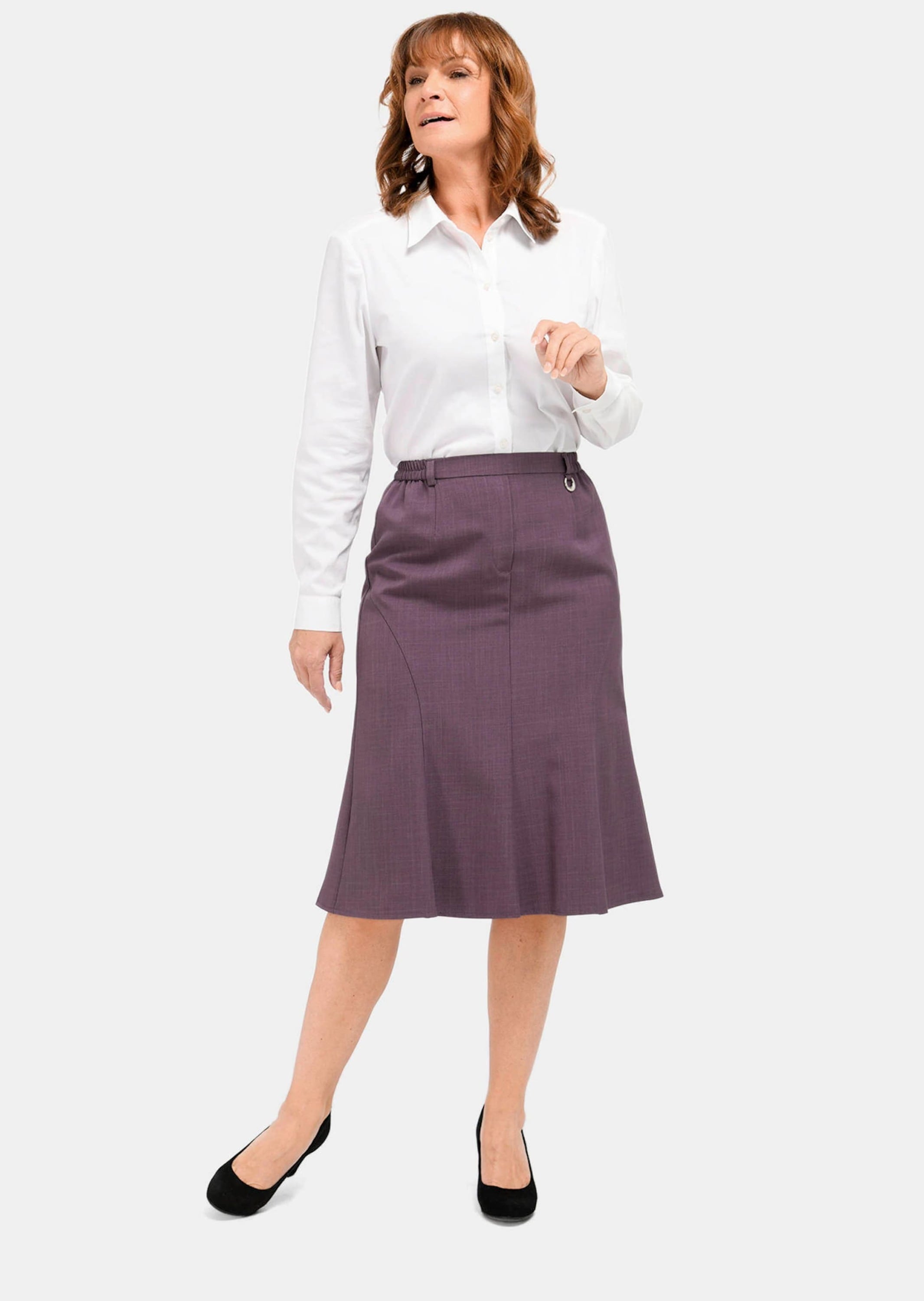 GOLDNER A-Linien-Rock »Kurzgröße Knitterarmer Schlupfrock mit SilverFresh-Ausrüstung«
