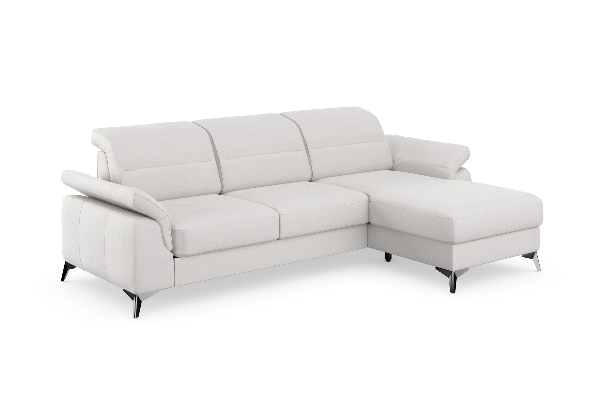 sit&more Ecksofa »Sinatra L-Form«, mit Recamiere, optinal mit Kopfteilverstellung und Armteilfunktion