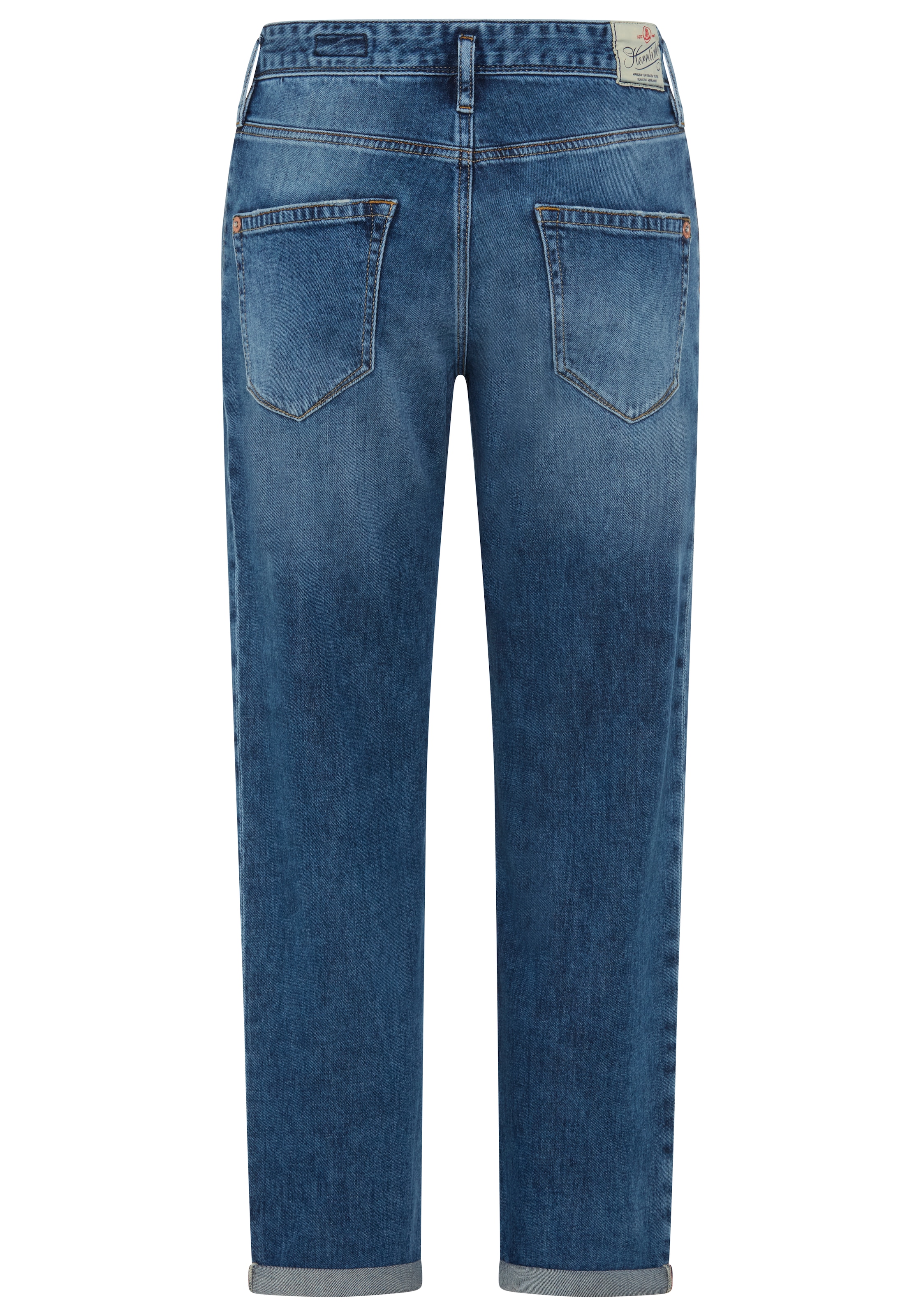 Herrlicher Boyfriend-Jeans »Shyra Tap Zip Denim Stretch« in 7/8-Länge mit Umschlagsaum