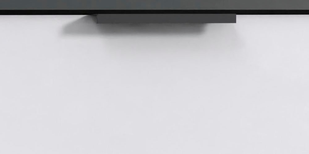 Wimex Kommode »level36 D by fresh to go«, 2-türig mit soft-close Funktion, lackierte Front, schwarze Griffe