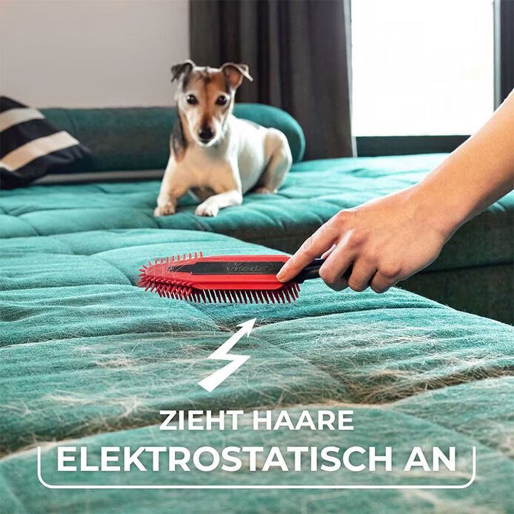 Vileda Tierhaarentferner »Vileda Pet Pro Elecrostatic Brush«, 1 St., aus Gummi, Elektrostatische Bürste zur einfachen Tierhaarentfernung