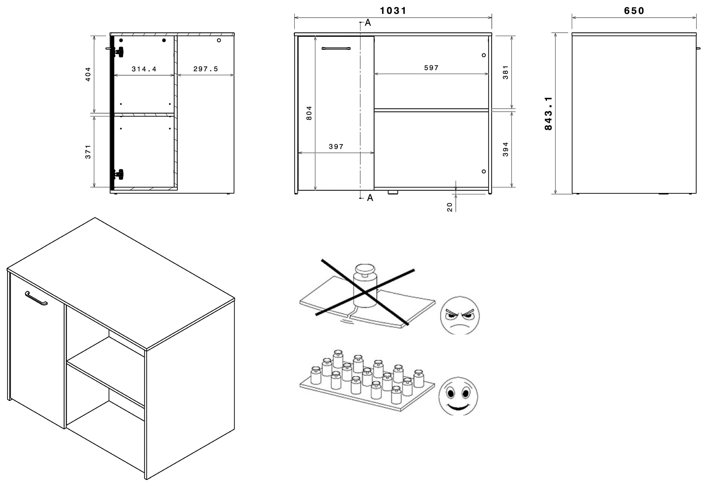 Parisot Mehrzweckschrank-Set »Parisot Malice 4«, (2 St.), Stauraum, tolle Optik, flexibel stell- und nutzbar