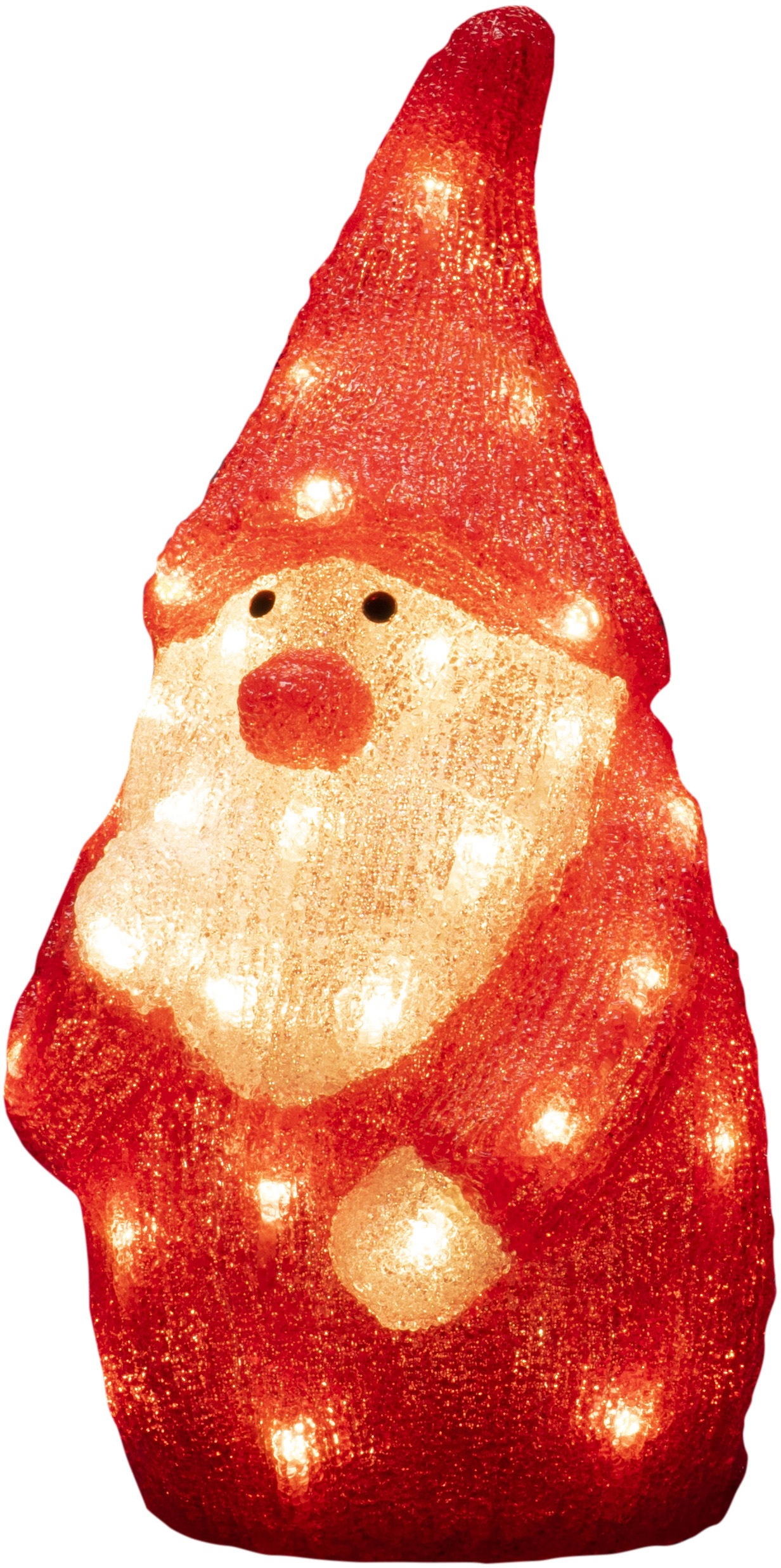 KONSTSMIDE LED Dekofigur "LED Acryl Weihnachtsmann", 40 warm weiße Dioden