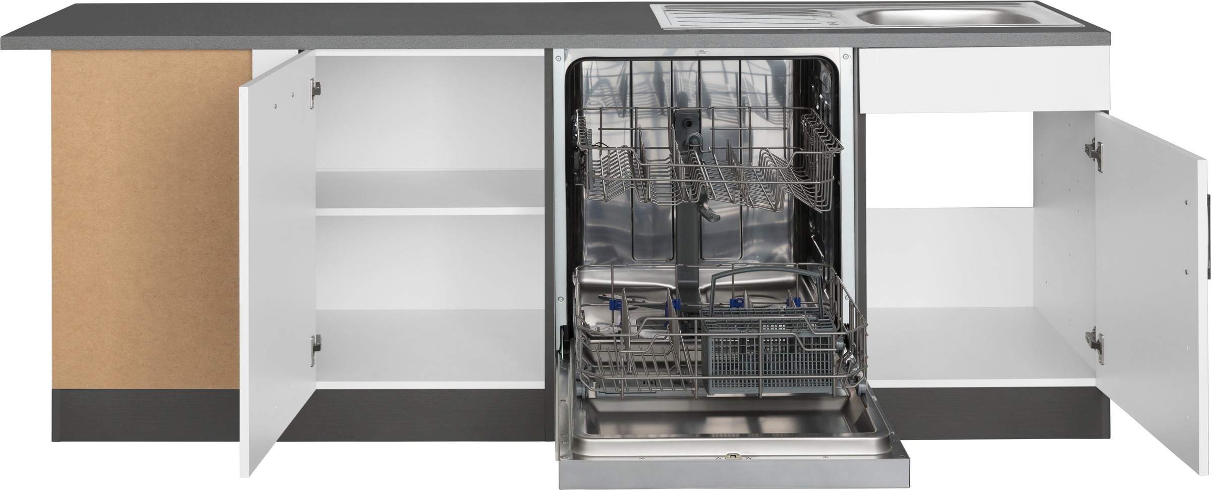 Thumbnail - KOCHSTATION Küchenzeile "KS-Paris – Küchen mit einzigartigen Fotomotiven auf den Fronten" Stellbreite 290/220 cm, wahlwe...