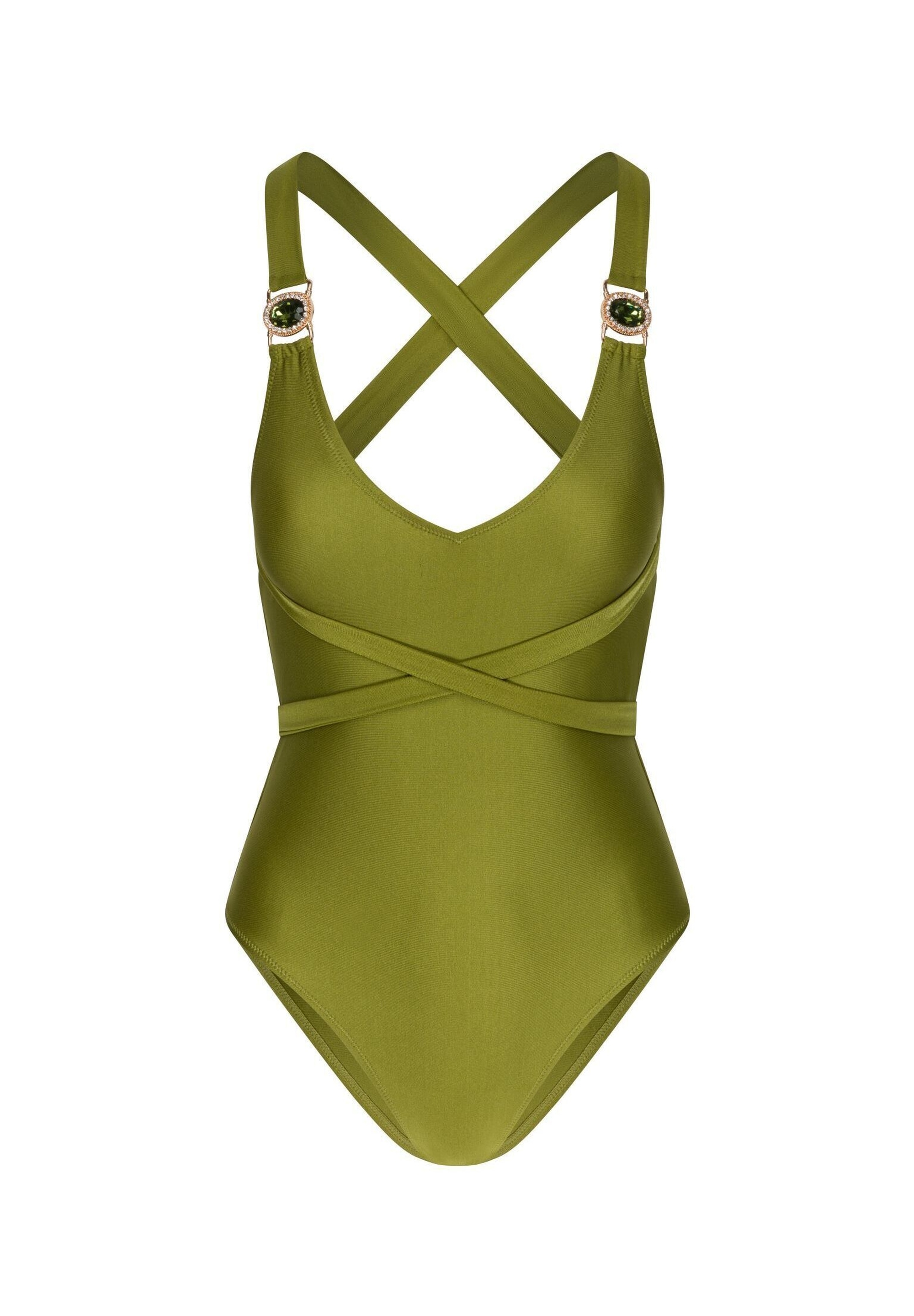 Moda Minx Badeanzug "Amour", (1 St.), mit tollem Steinbesatz günstig online kaufen