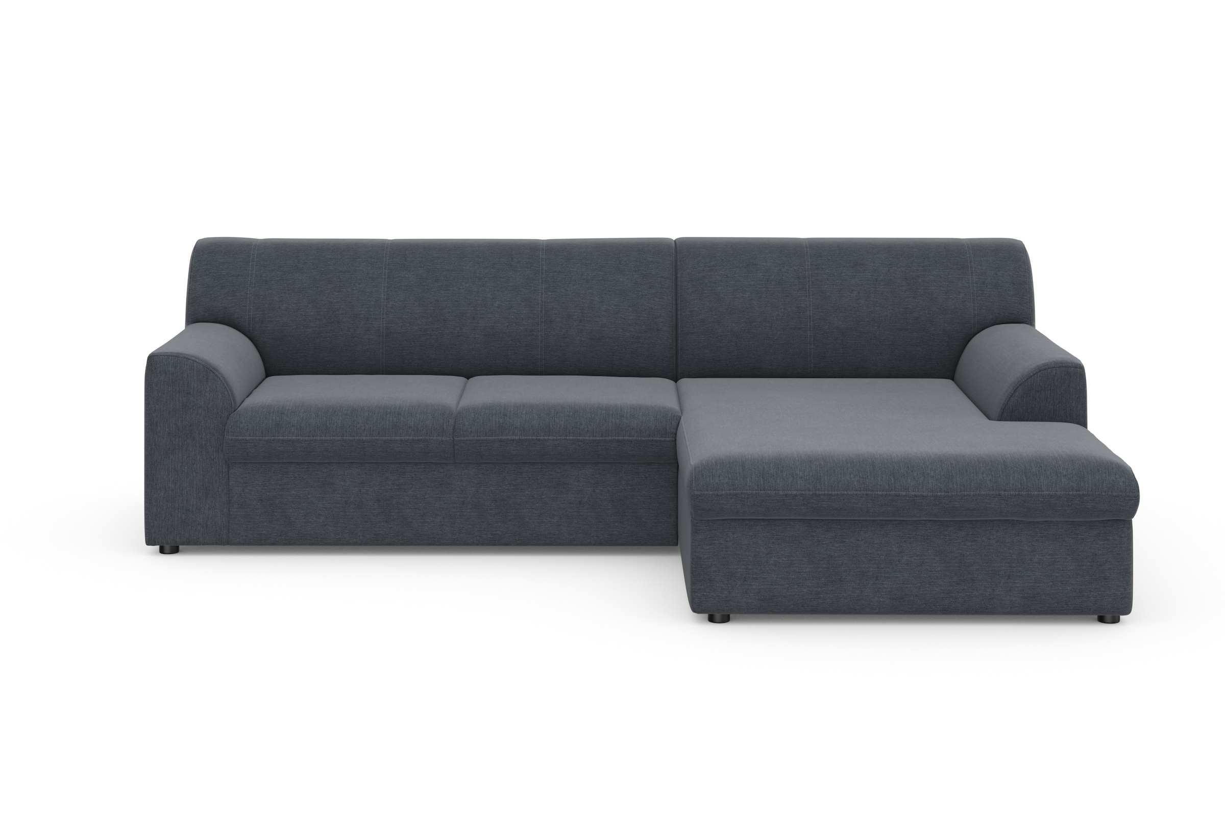 DOMO collection Ecksofa »Topper, elegant und zeitlos, kompaktes Stellmaß 245/155cm, L-Form«, mit Recamiere, wahlweise mit Schlaffunktion