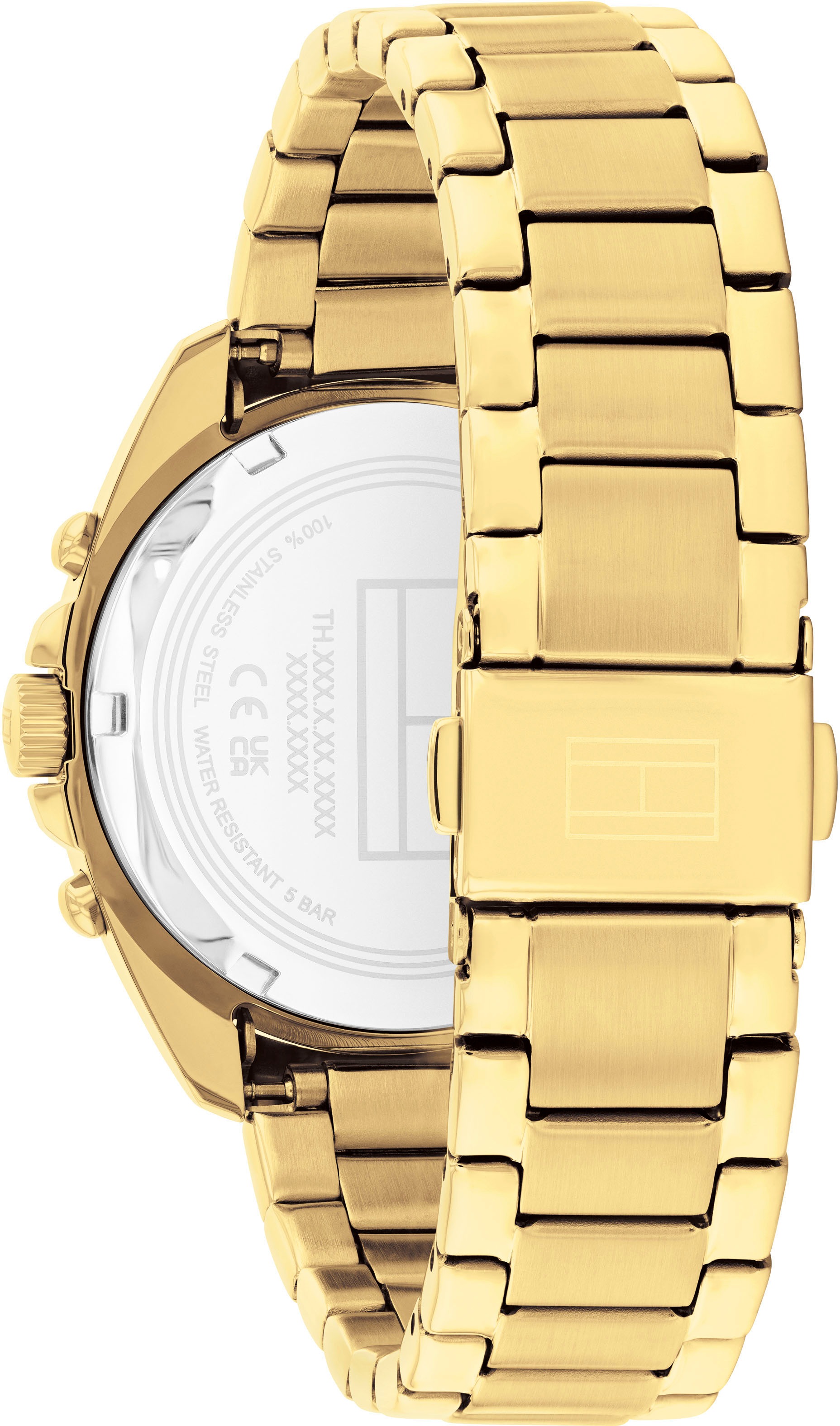 Tommy Hilfiger Multifunktionsuhr »MELLIE«, Quarzuhr, Armbanduhr, Damenuhr, Edelstahlarmband, analog, Glassteine