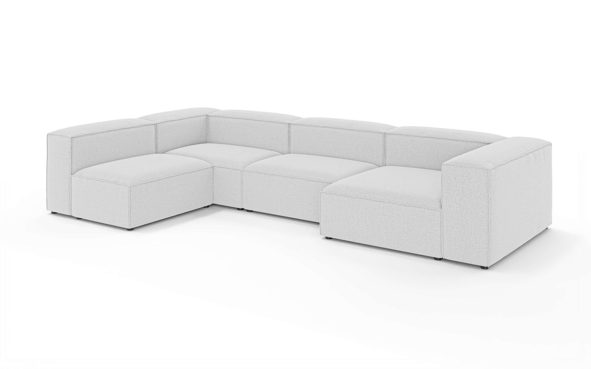 INOSIGN Wohnlandschaft »HAILY U-Form mit Ottomane links/rechts, Maße B/T/H: 360/200/72 cm«, als Modul oder separat verwendbar, für individuelle Zusammenstellung