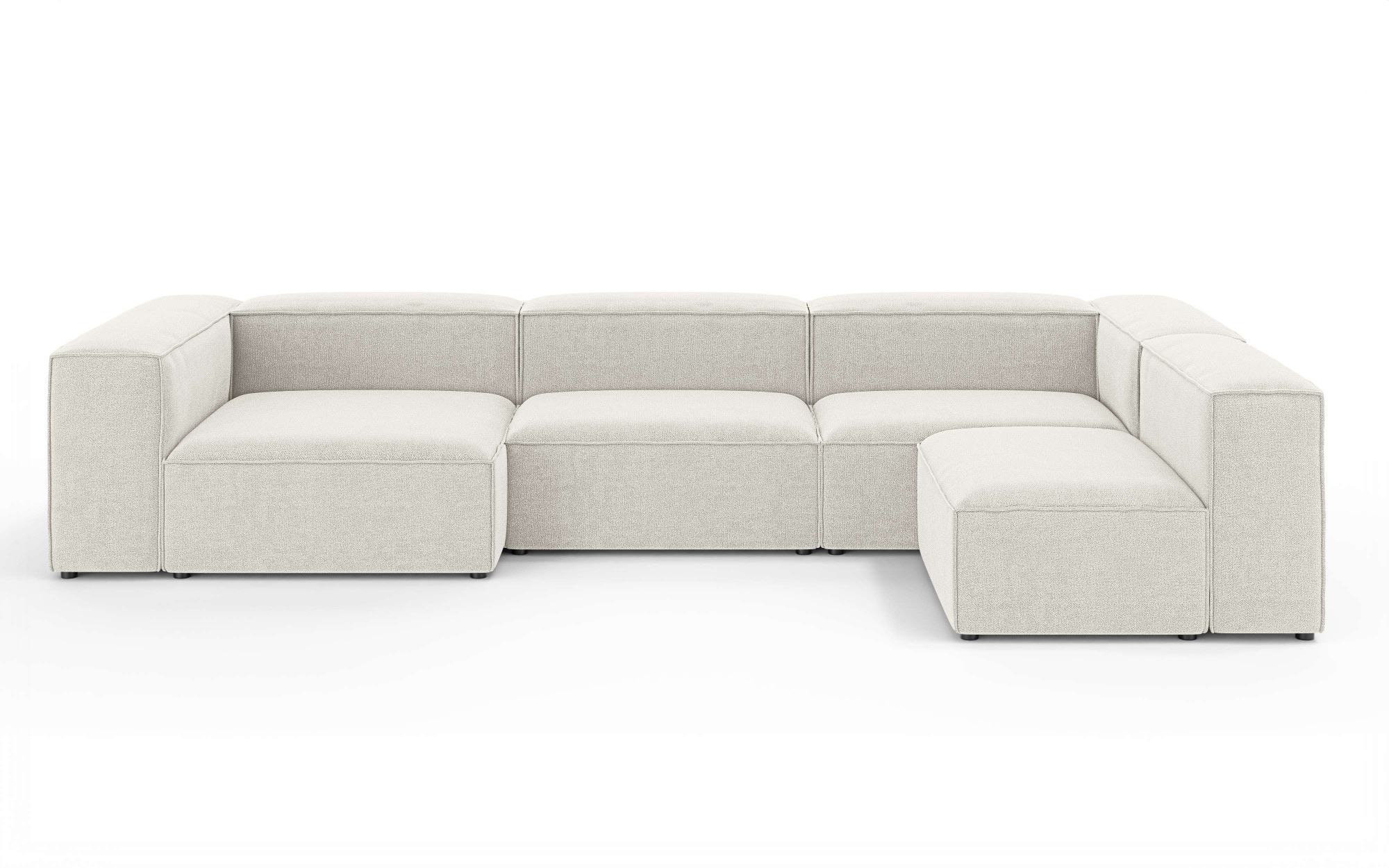 INOSIGN Wohnlandschaft »HAILY U-Form mit Ottomane links/rechts, Maße B/T/H: 360/200/72 cm«, als Modul oder separat verwendbar, für individuelle Zusammenstellung