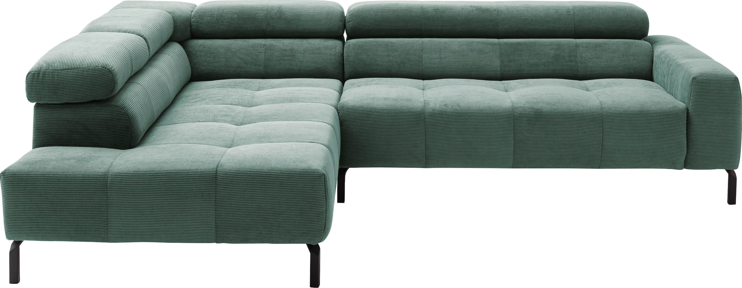Places of Style Ecksofa "Claya, L-Form, incl. Kopfteilverstellung, Breite 2 günstig online kaufen