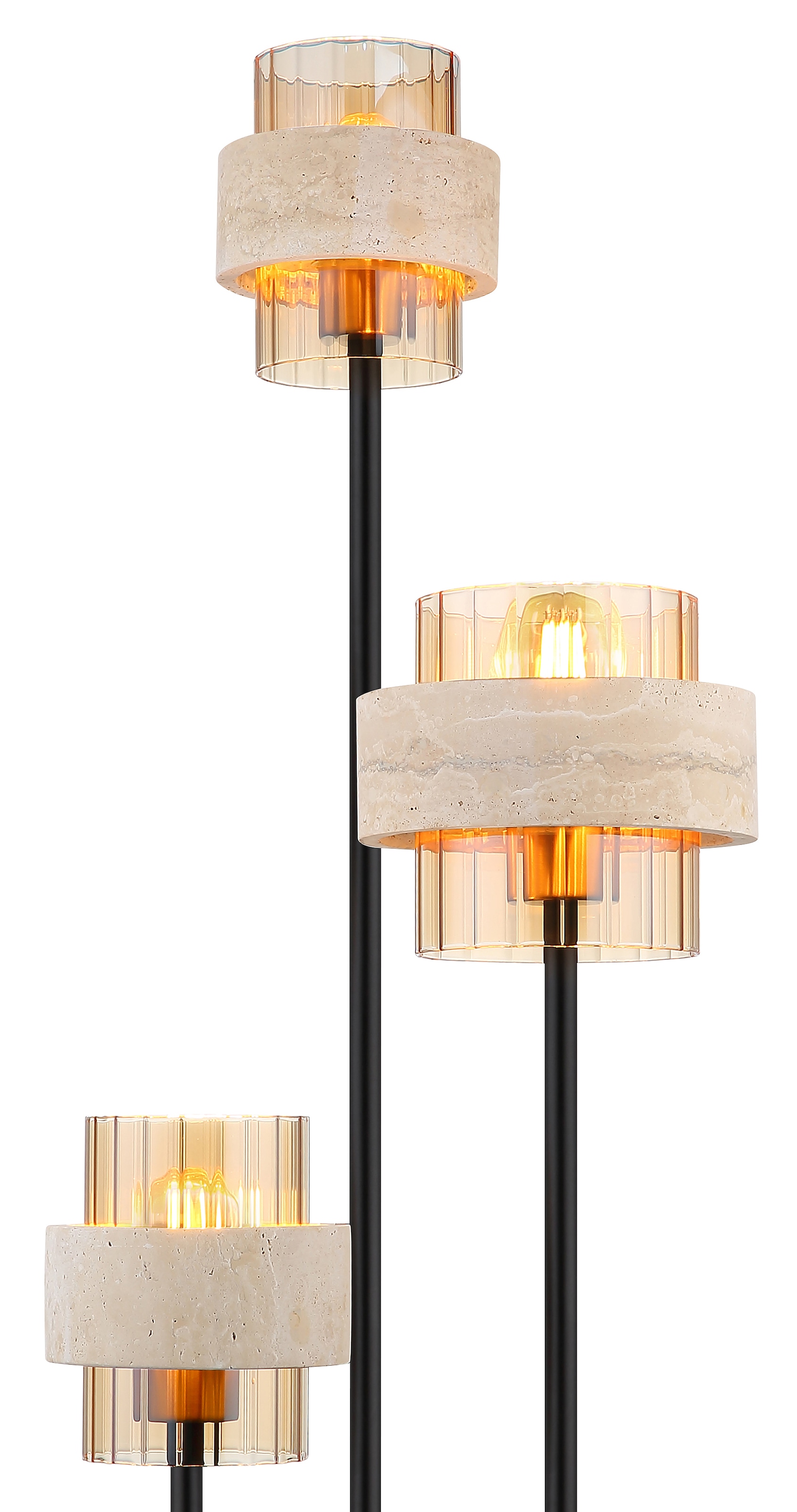 GLOBO LIGHTING Stehlampe »DAREN« E27 1 Stk. Stehleuchte Fußtrittschalter