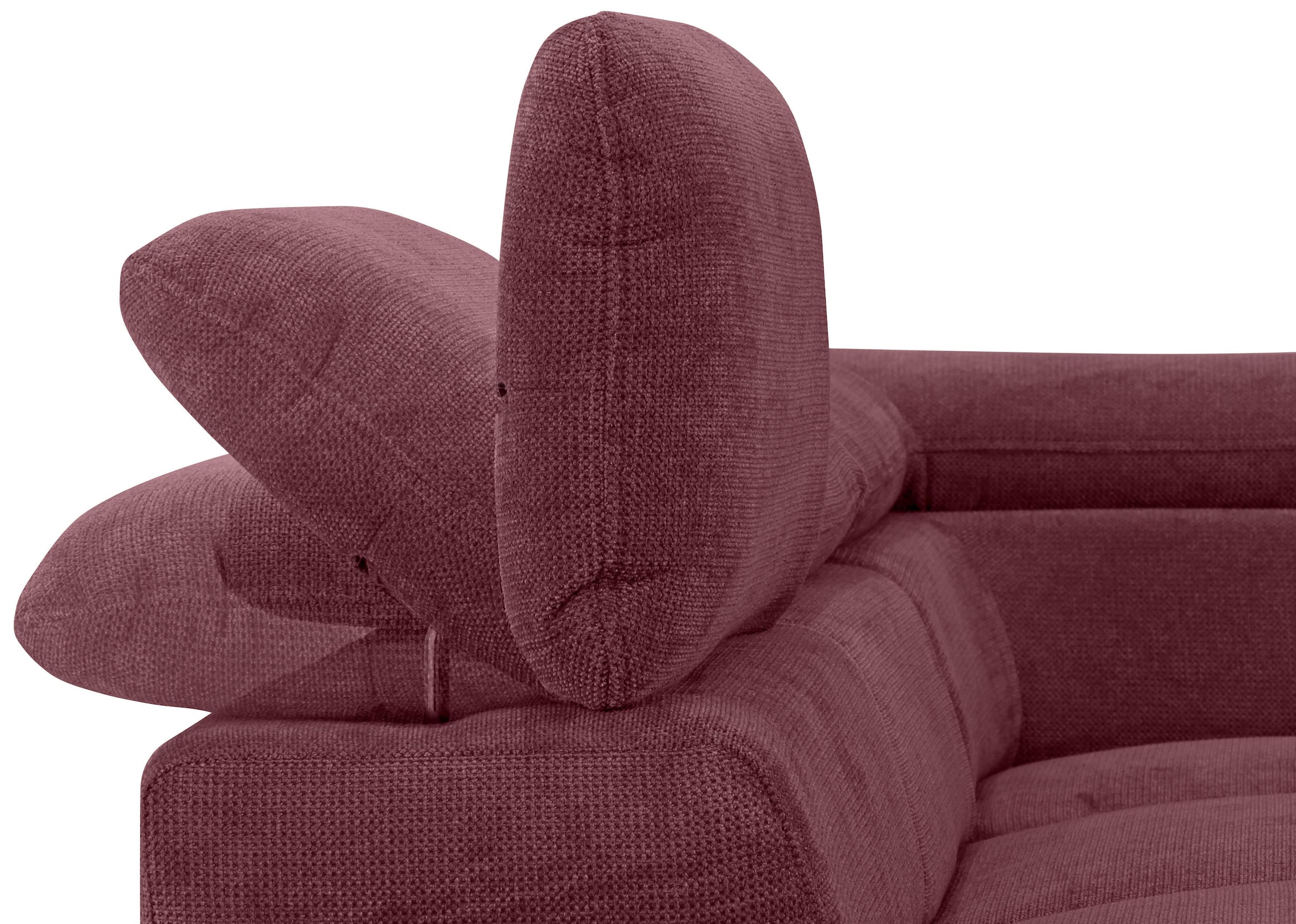 Home affaire Ecksofa »Alberto L-Form«, mit Kopfteilverstellung, wahlweise mit Bettfunktion