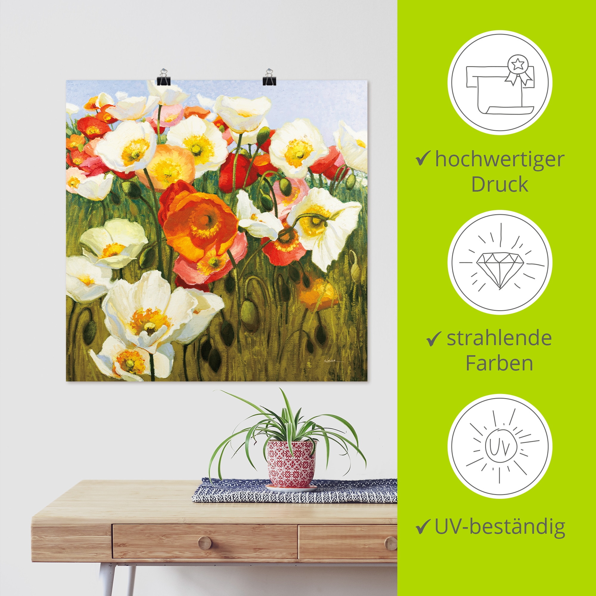 Artland Wandbild »Sunny Goodge Street« 1 Stk. tlg. als Alubild, Leinwandbild, Poster, Wandaufkleber in verschied. Größen