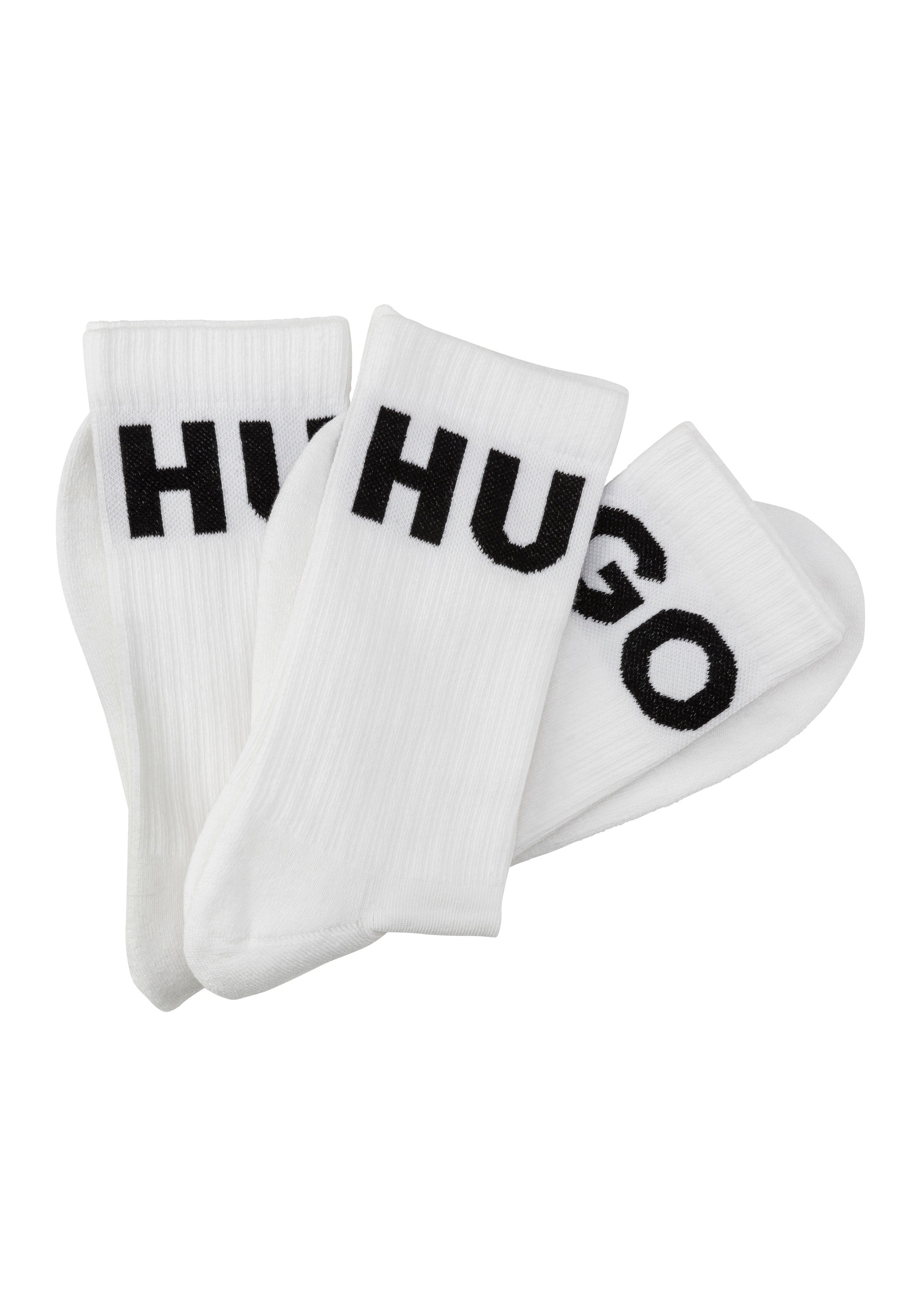 HUGO Underwear Freizeitsocken "3P QS ICONIC CC 1" Packung, 3er, 3 Stk. tlg. günstig online kaufen