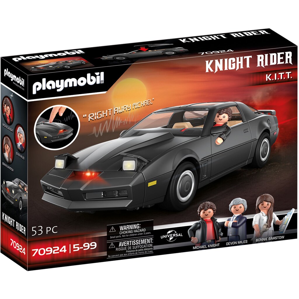 Playmobil® Konstruktions-Spielset »Knight Rider - K.I.T.T. (70924)«, (53 St.)