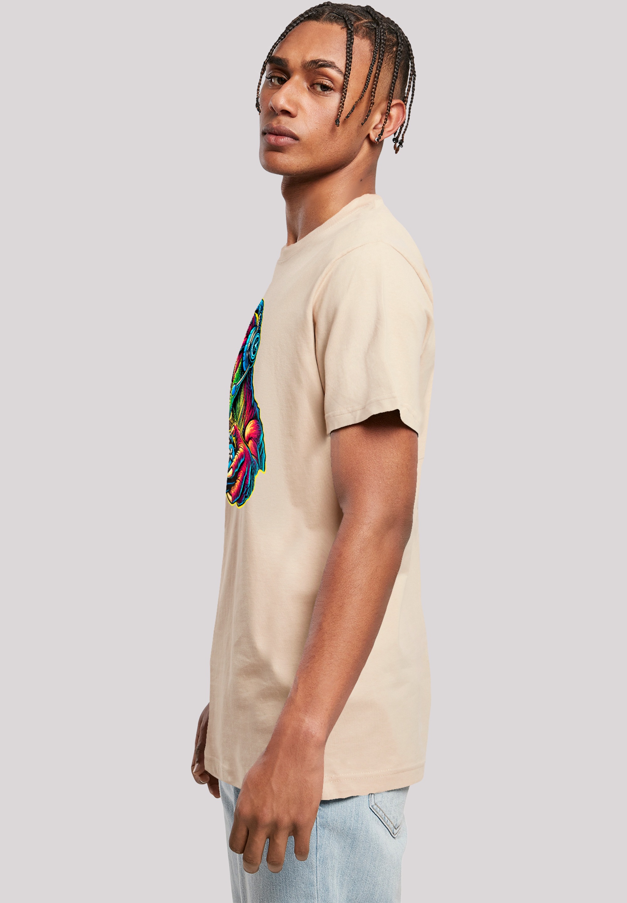 F4NT4STIC T-Shirt »Dinosaurier Gamer«, Premium Qualität