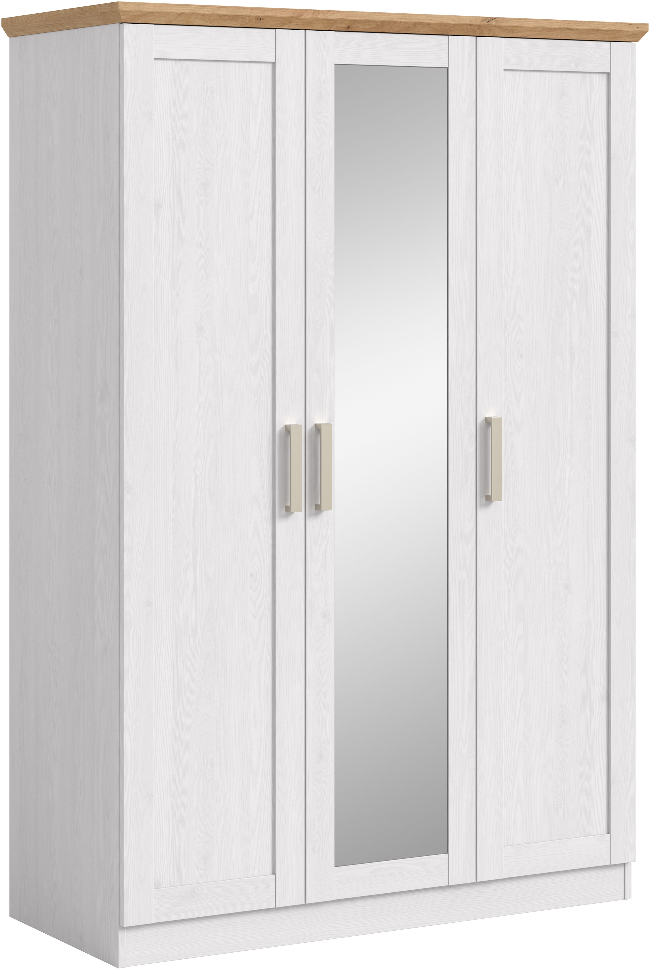Home affaire Kleiderschrank "BAKKE, Kleiderschrank inkl. 1 Kleiderstange" 1 Stk. tlg. Kleiderschrank, Drehtürenschrank, Graderobenschrank, Mehrzweckschrabnk