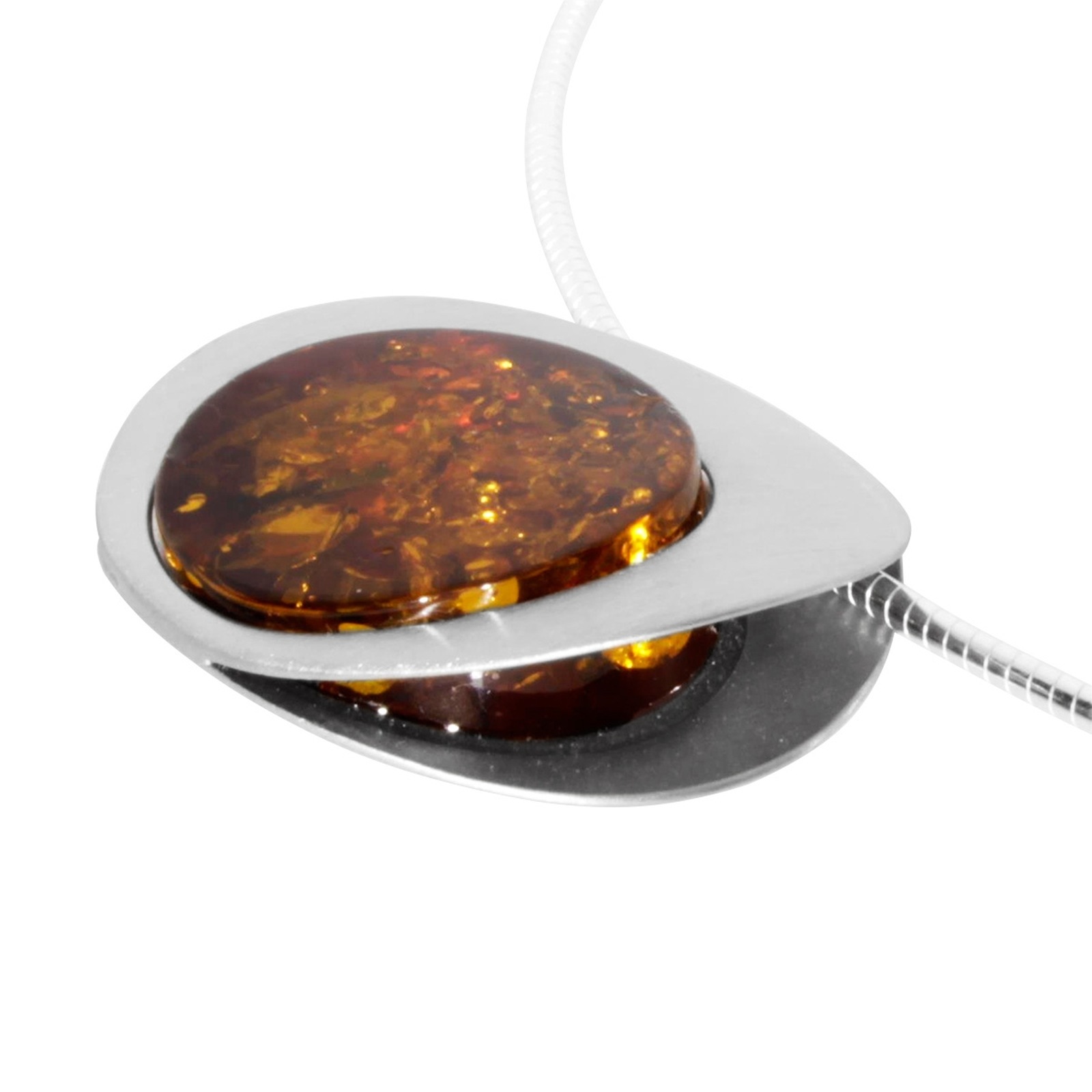 OSTSEE-SCHMUCK Halsreif »Ostsee-Schmuck Halsreif mit Anhänger Gleiter-Alina 28 mm«, (2 tlg.)