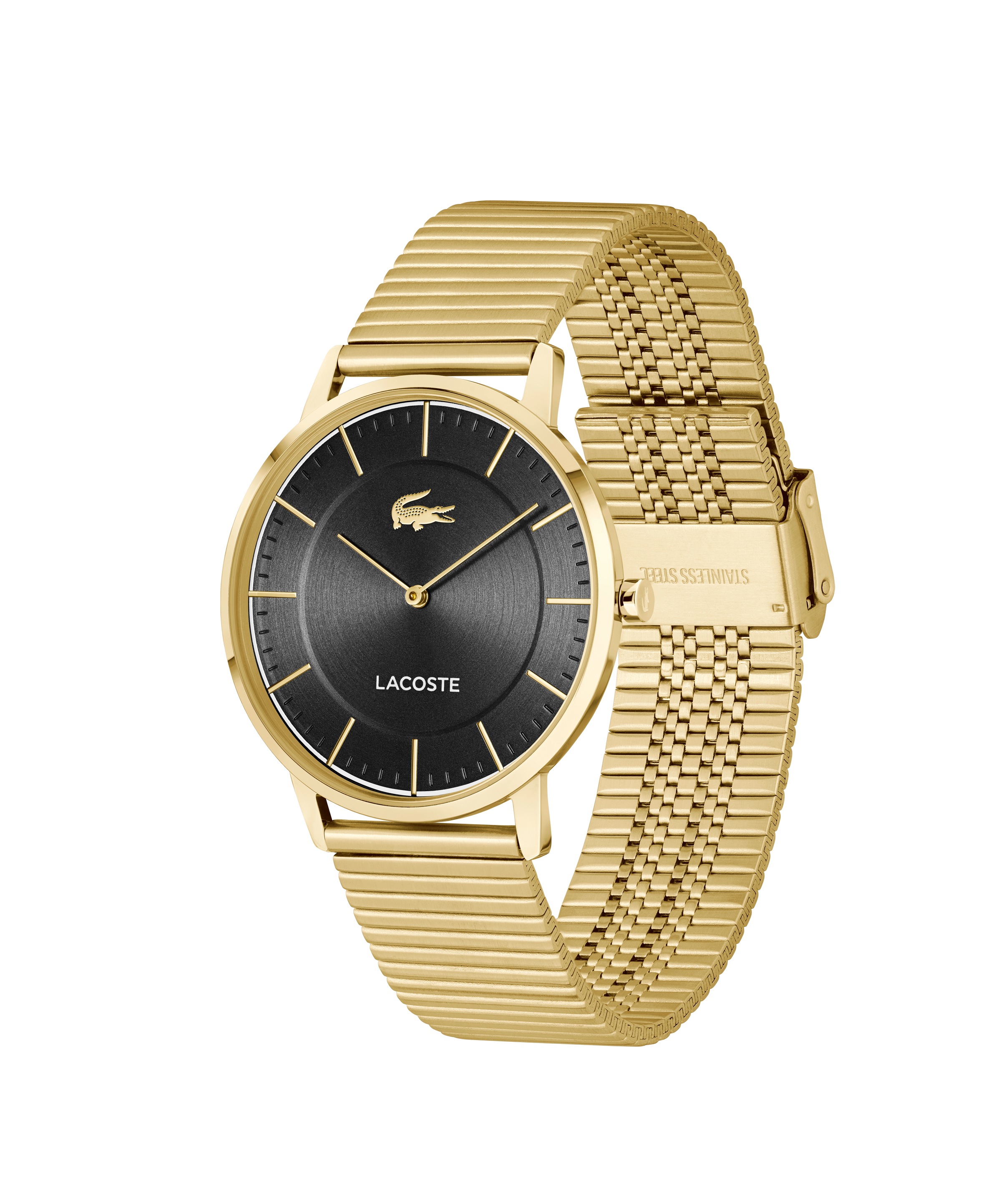 Lacoste Quarzuhr »CROCORIGIN«, Armbanduhr, Herrenuhr, Edelstahlarmband, analog