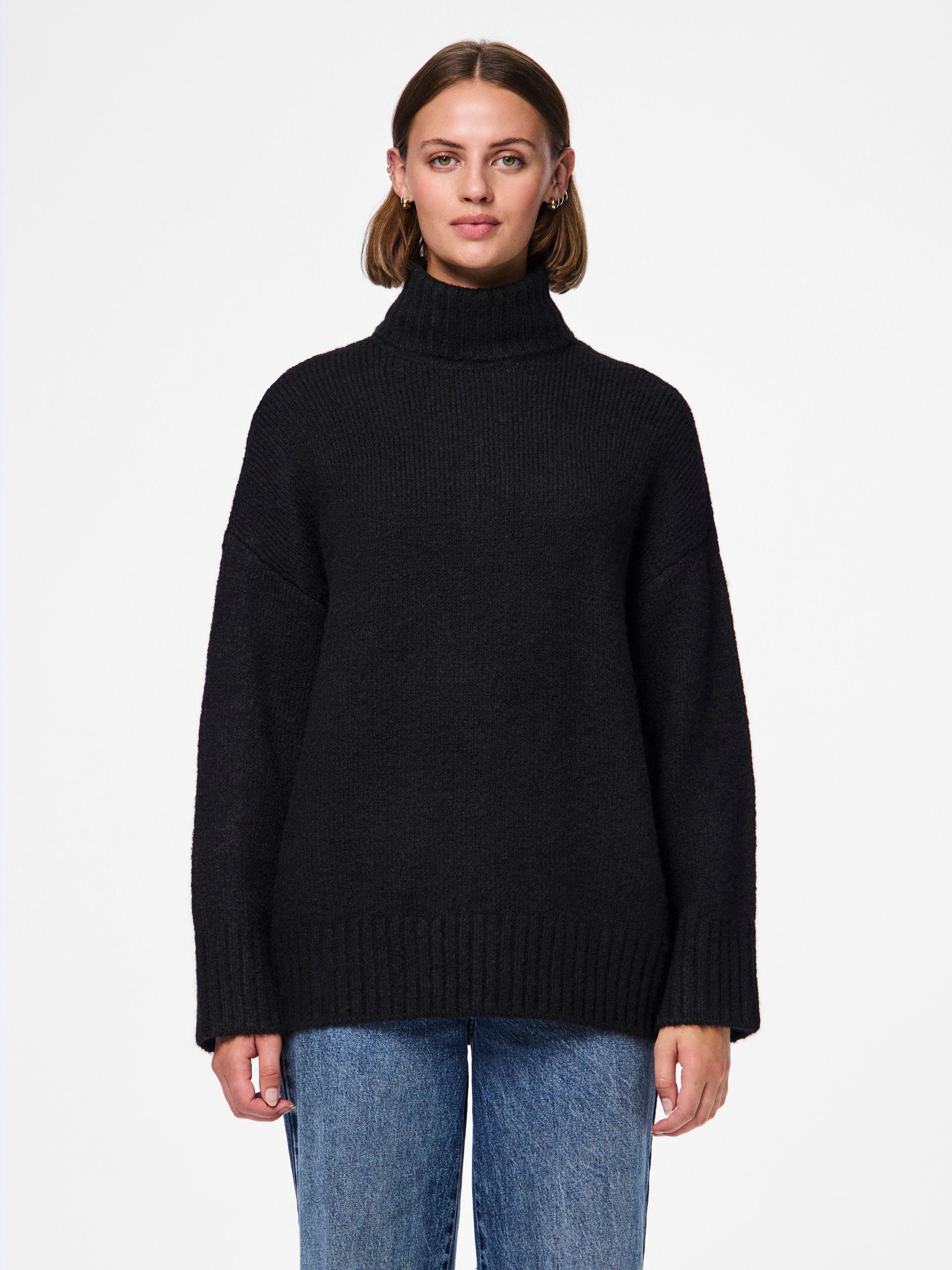 pieces Rollkragenpullover »PCNANCY LS LOOSE R...