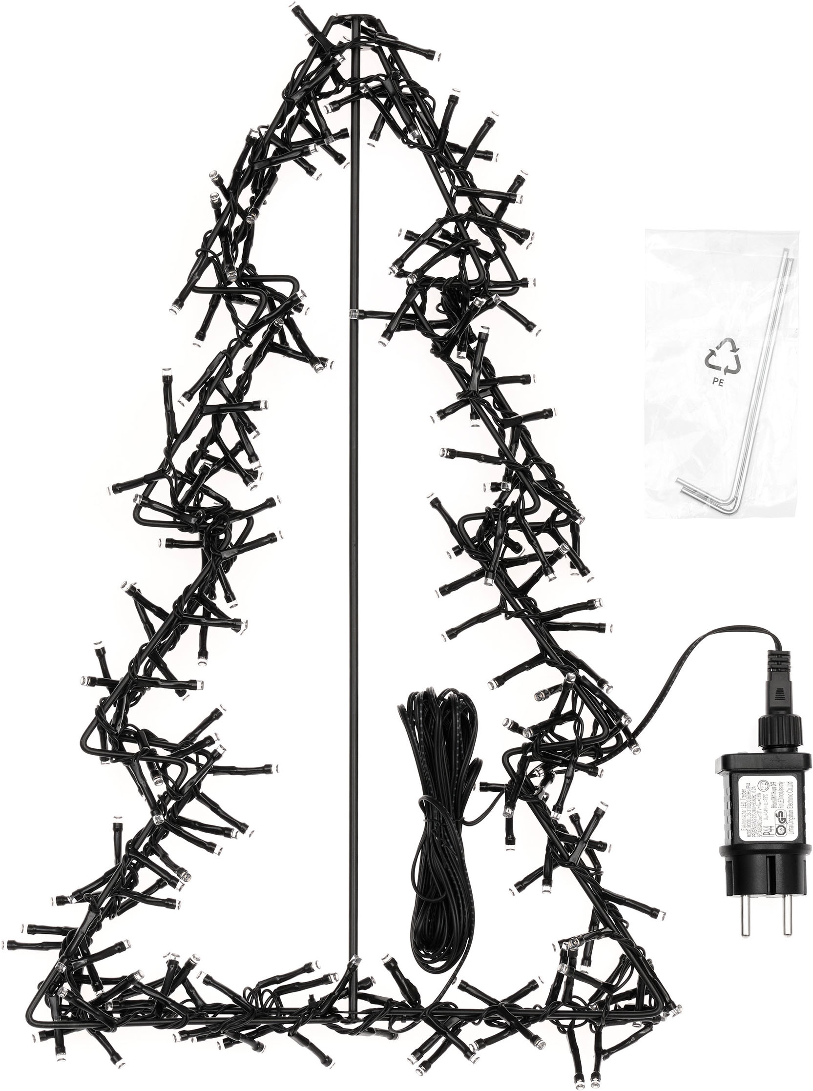 OTTO home LED Baum »LED-Outdoor Tannenbaum CALLANA« LED-Modul 1 Stk. Warmweiß Timer, IP44, Metallrahmen, 5 m Zuleitung