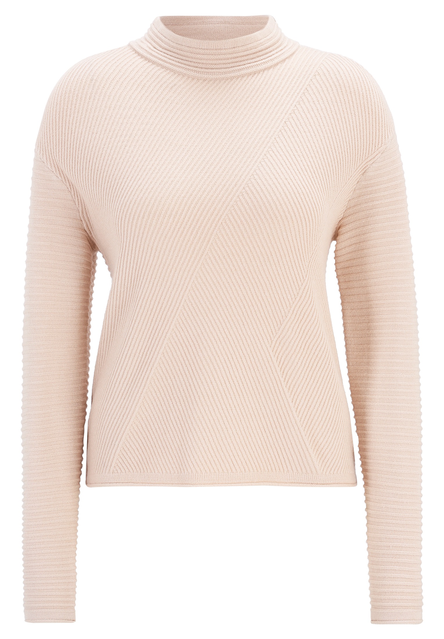 Betty Barclay Strickpullover »Betty Barclay Basic-Strickpullover mit Rippenstruktur«, (1 tlg.), Kragen