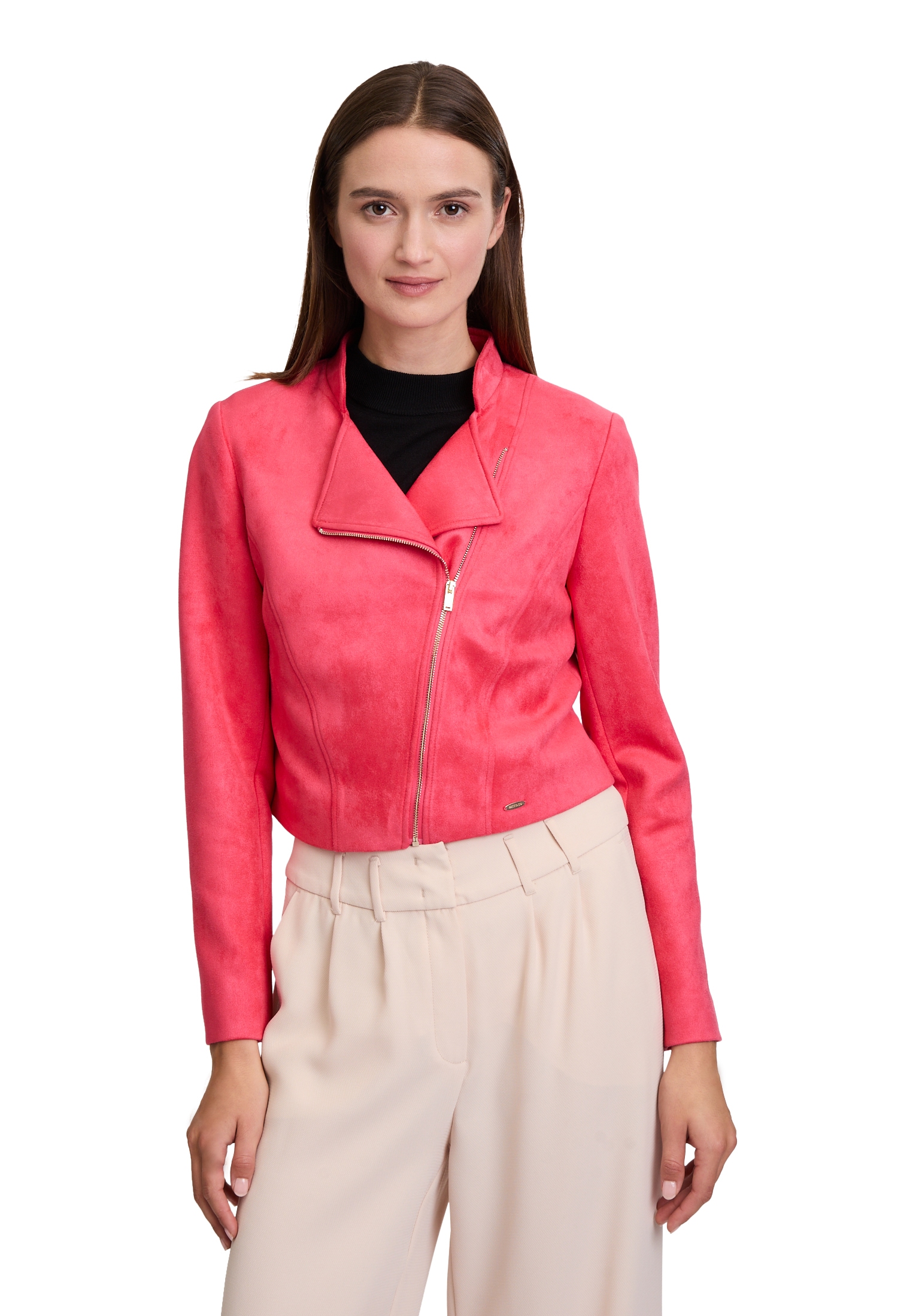 Betty&Co Jackenblazer "Damen Bikerjacke mit Stehkragen" Material günstig online kaufen