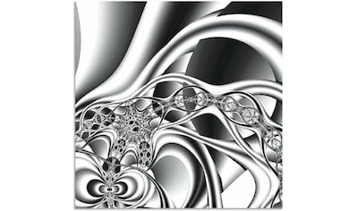 Wandbild »Silberne Kette«, Muster, (1 St.)