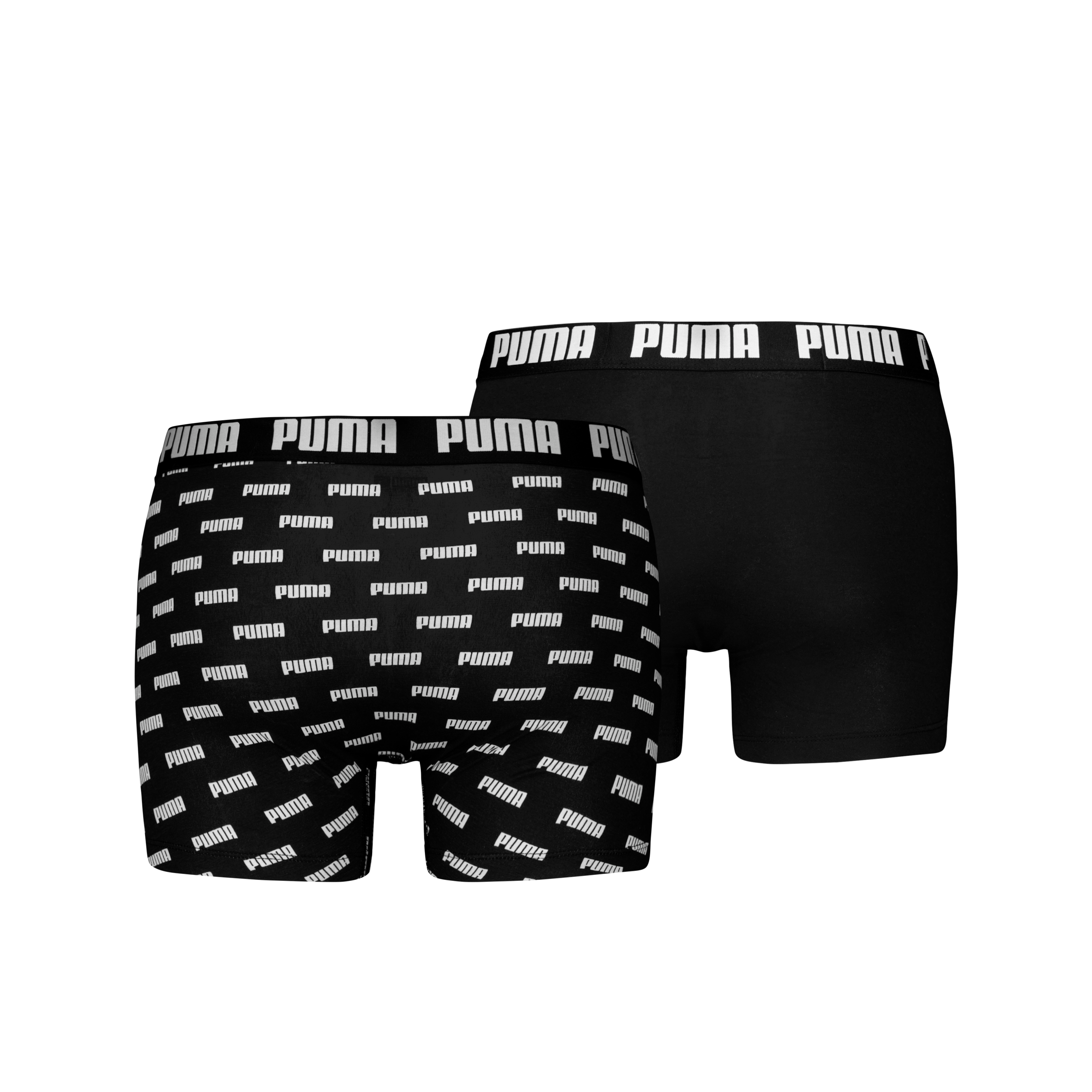 PUMA Boxershorts »PUMA MEN EVERYDAY LOGO PRINT BOXERS 2P«, (2er Pack), 1x uni und 1x allover Logodruck