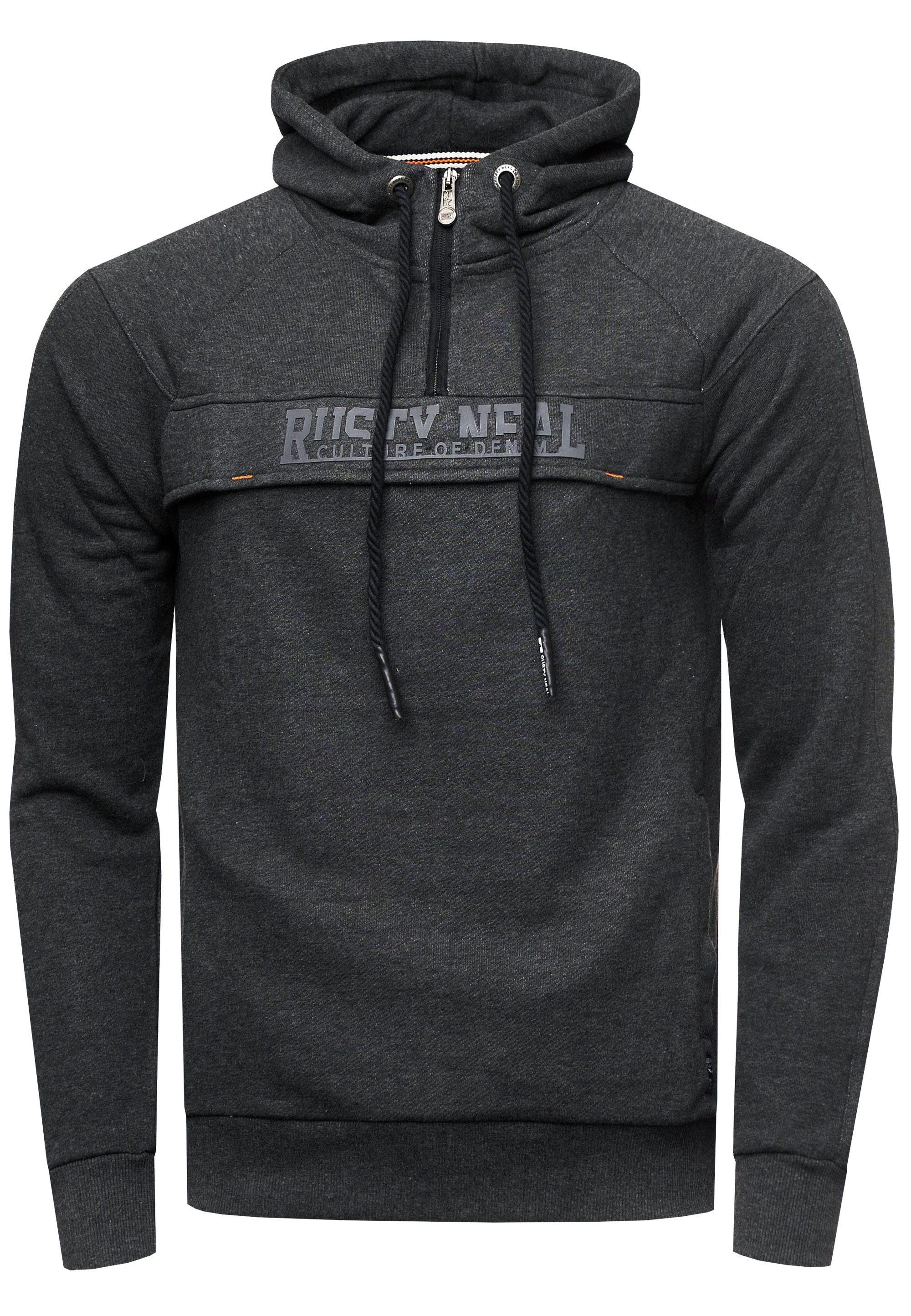 Rusty Neal Kapuzensweatshirt »Hoodie«, mit frontalem Marken-Schriftzug