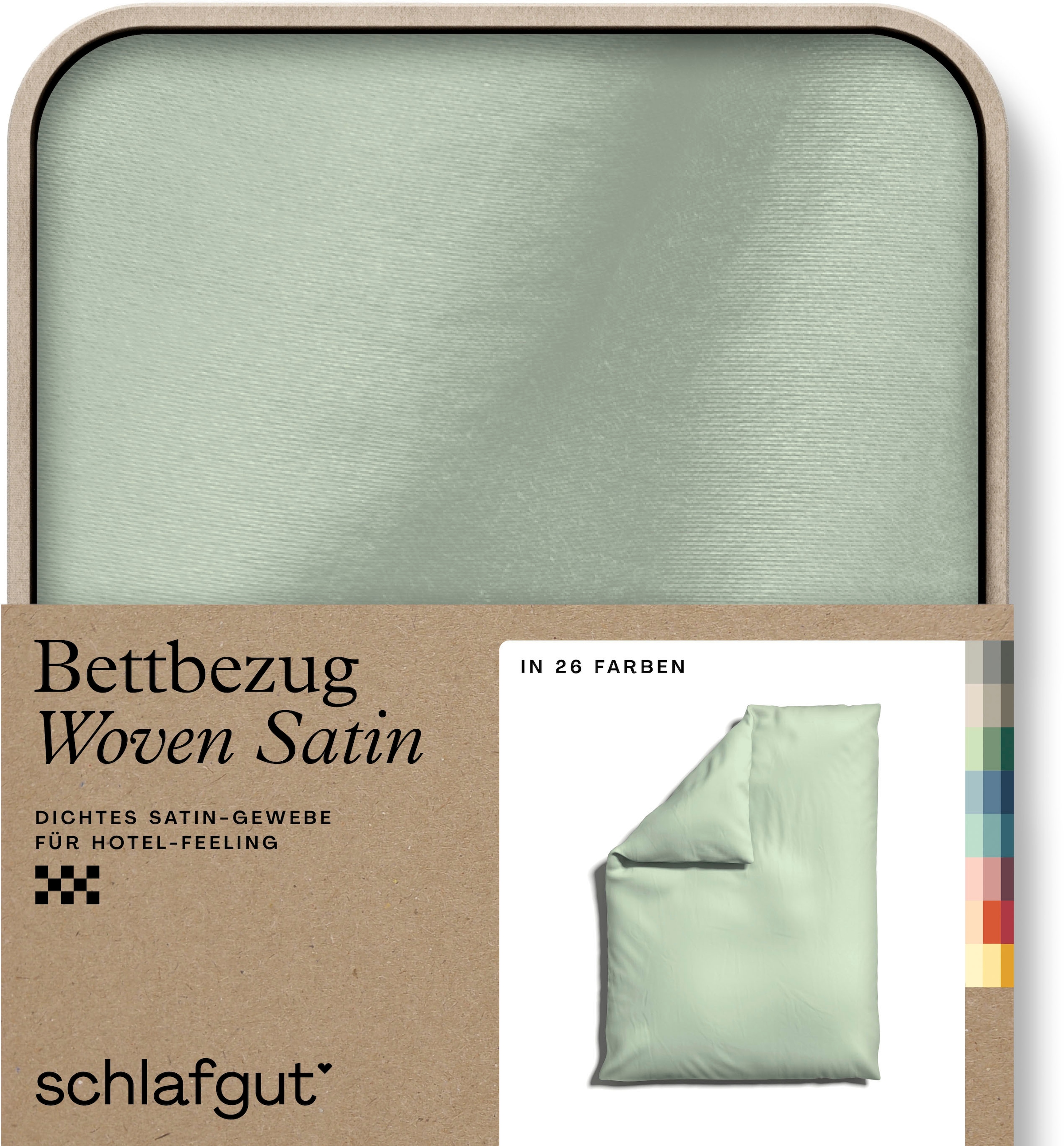 Schlafgut Bettbezug "Woven Satin", (1 St.), besonders dicht gewebt, Mix & Match: passender Kissenbezug erhältlich