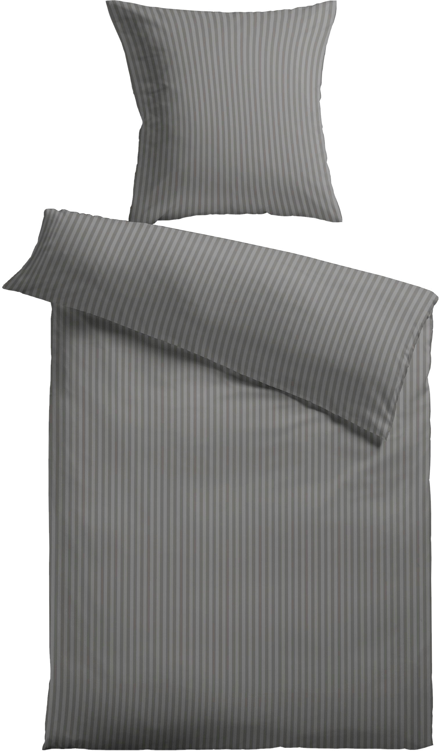 KiNZLER Bettwäsche "Damast-Streifen" 2 Stk. aus Mikrofaser günstig online kaufen