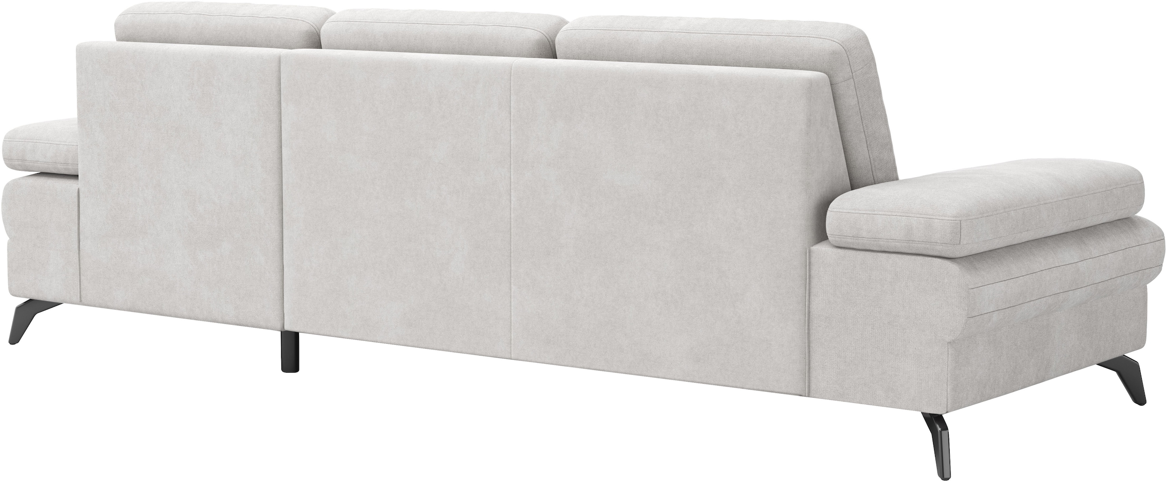 sit&more Ecksofa »Morris L-Form«, mit Bettfunktion, bzw. XXL-Sitzfläche, Armteilverstellung & Zierkissen