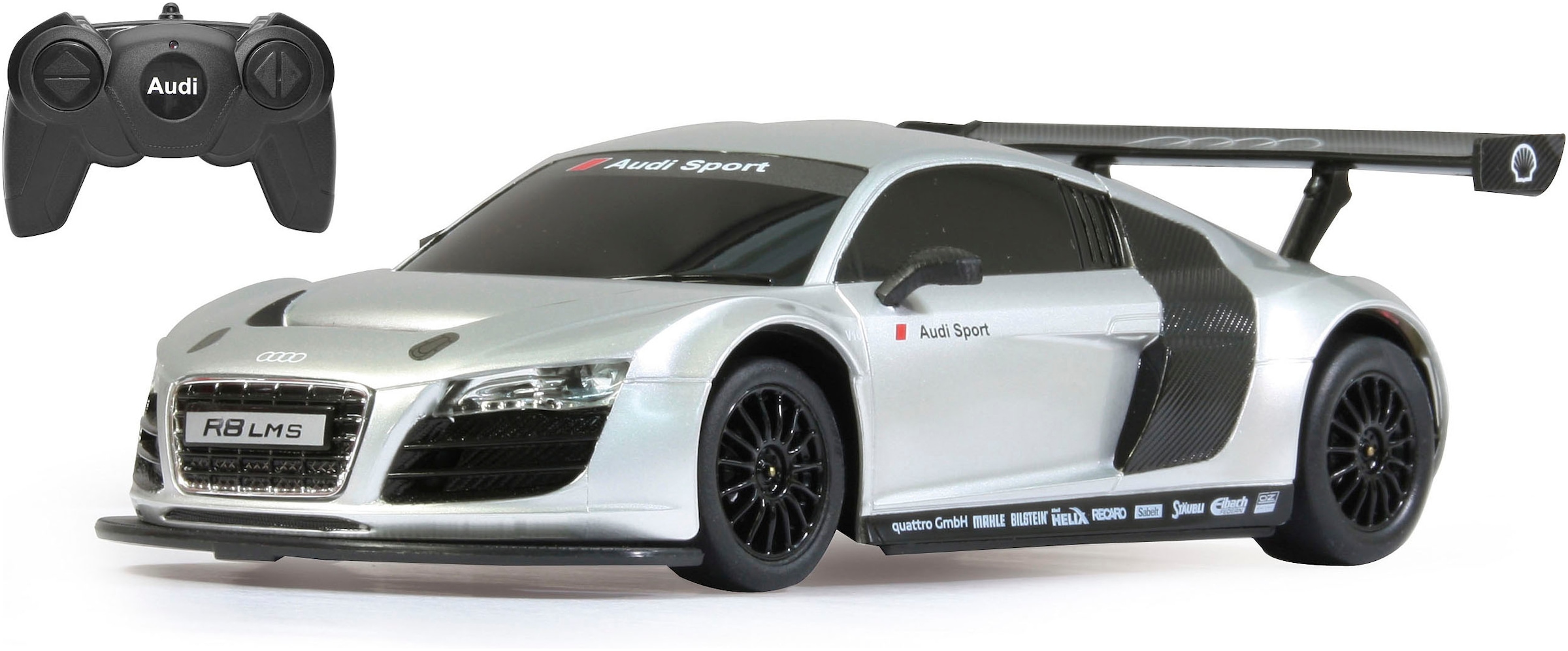 RC-Auto »Deluxe Cars, Audi R8 LMS, 1:24, silber, 2,4Ghz«