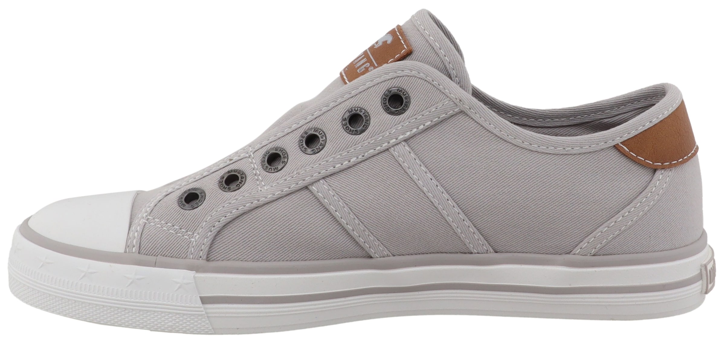 Mustang Shoes Slip-On Sneaker »Winona«  Slipper, Halbschuh mit modischen Kontrastnähten