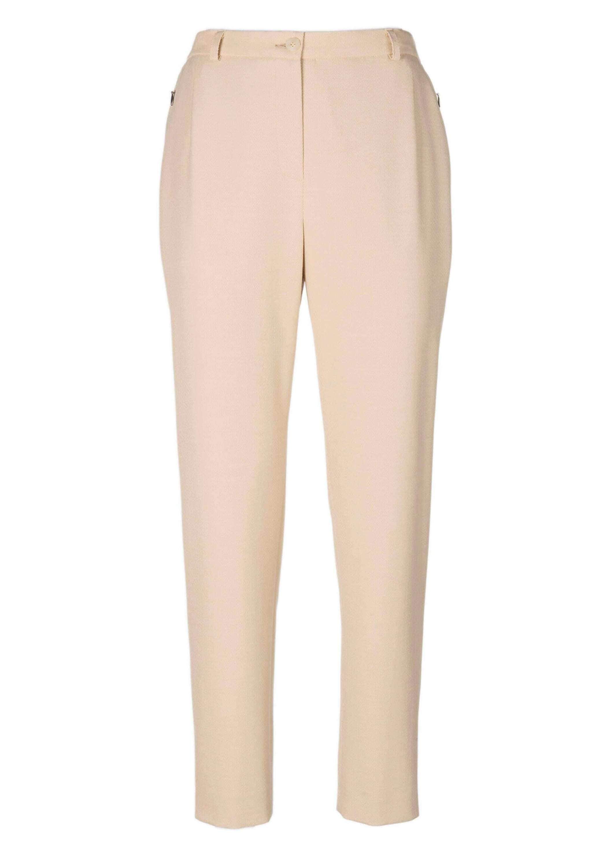 GOLDNER Stoffhose "Hose Anna mit Rippenstruktur" Ohne