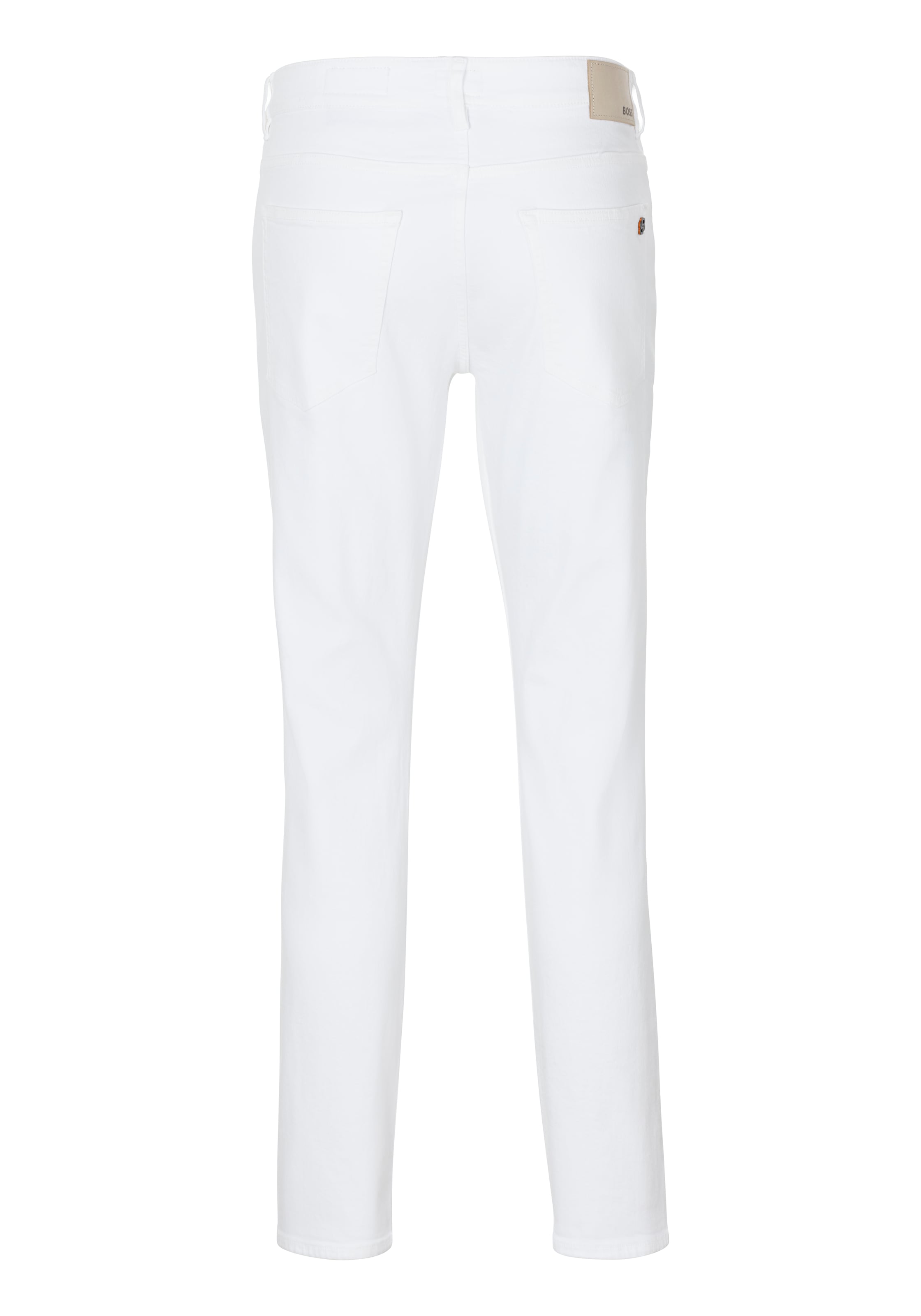 BOSS ORANGE 5-Pocket-Jeans »DELAWARE BO«, in weißer Optik mit Lederbadge