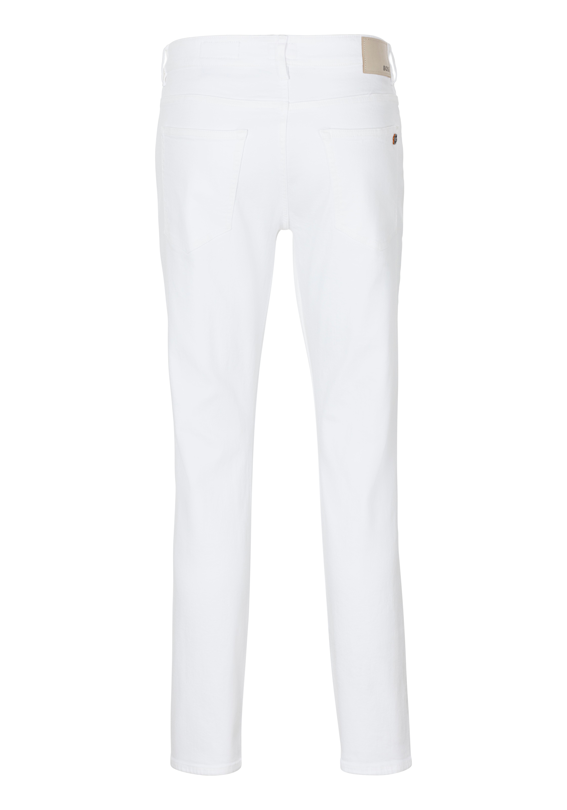 Thumbnail - BOSS ORANGE 5-Pocket-Jeans "Delaware", in weißer Optik mit Lederbadge