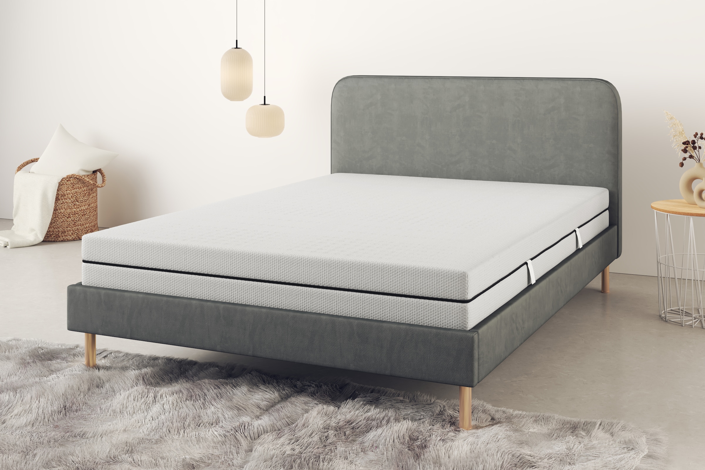 Älgdröm Taschenfederkernmatratze »NEUHEIT: Tinden 19, 7 Zonen Matratze 90x200 cm, 140x200 cm & mehr«, 19 cm hoch, Raumgewicht: 28 kg/m³, 500 Federn, (1 St., 1-tlg.), Wendematratzen H2/H3/H4, ergonomisch, atmungsaktiv